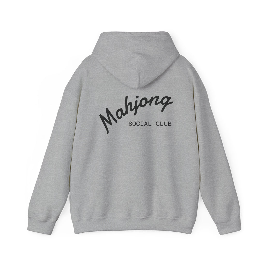 Mahjong Social Club Hoodie | tile-inspired, jade green pastel