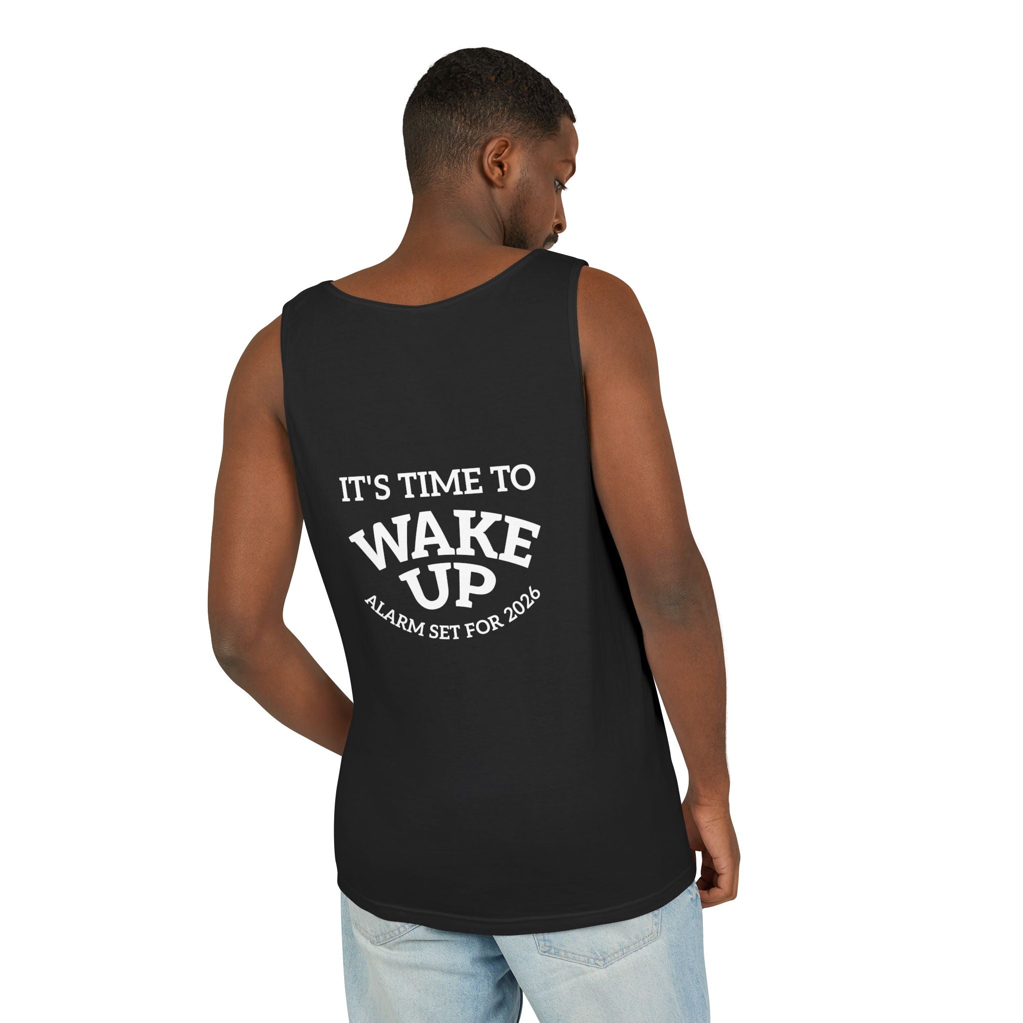 Wake Up Tank Top dark — Casual Graphic Tank