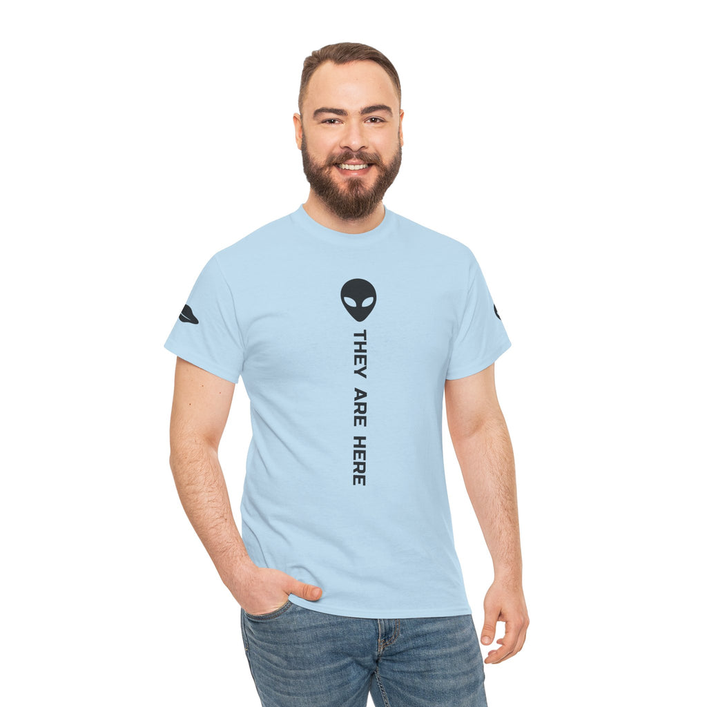 Alien Head "They Are Here" Graphic Tee