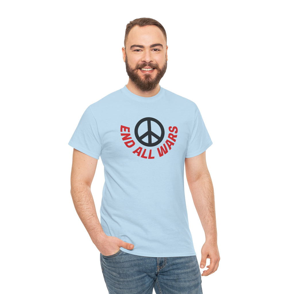 Peace Symbol T-Shirt — "End All Wars" Anti-War Graphic Tee