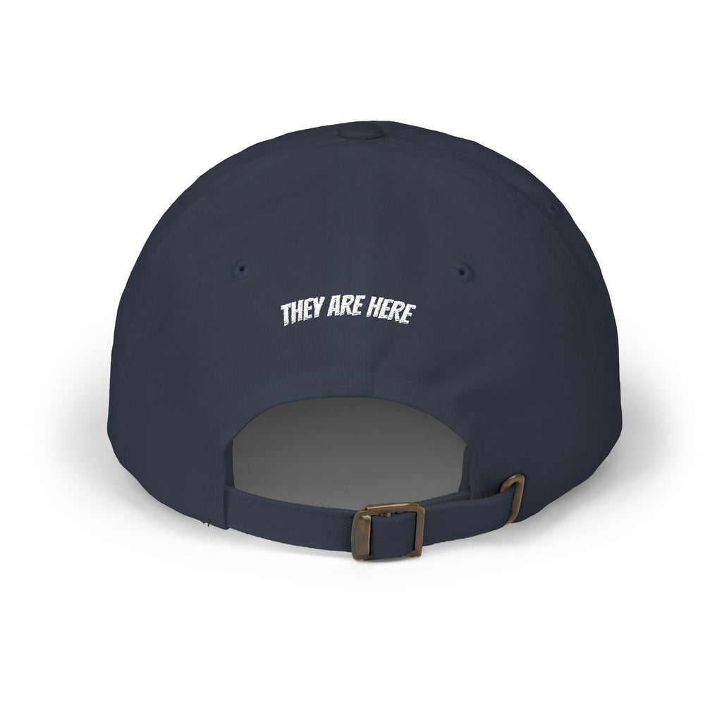 Alien "They Are Here." Dad Cap - Embroidered Baseball Hat dark