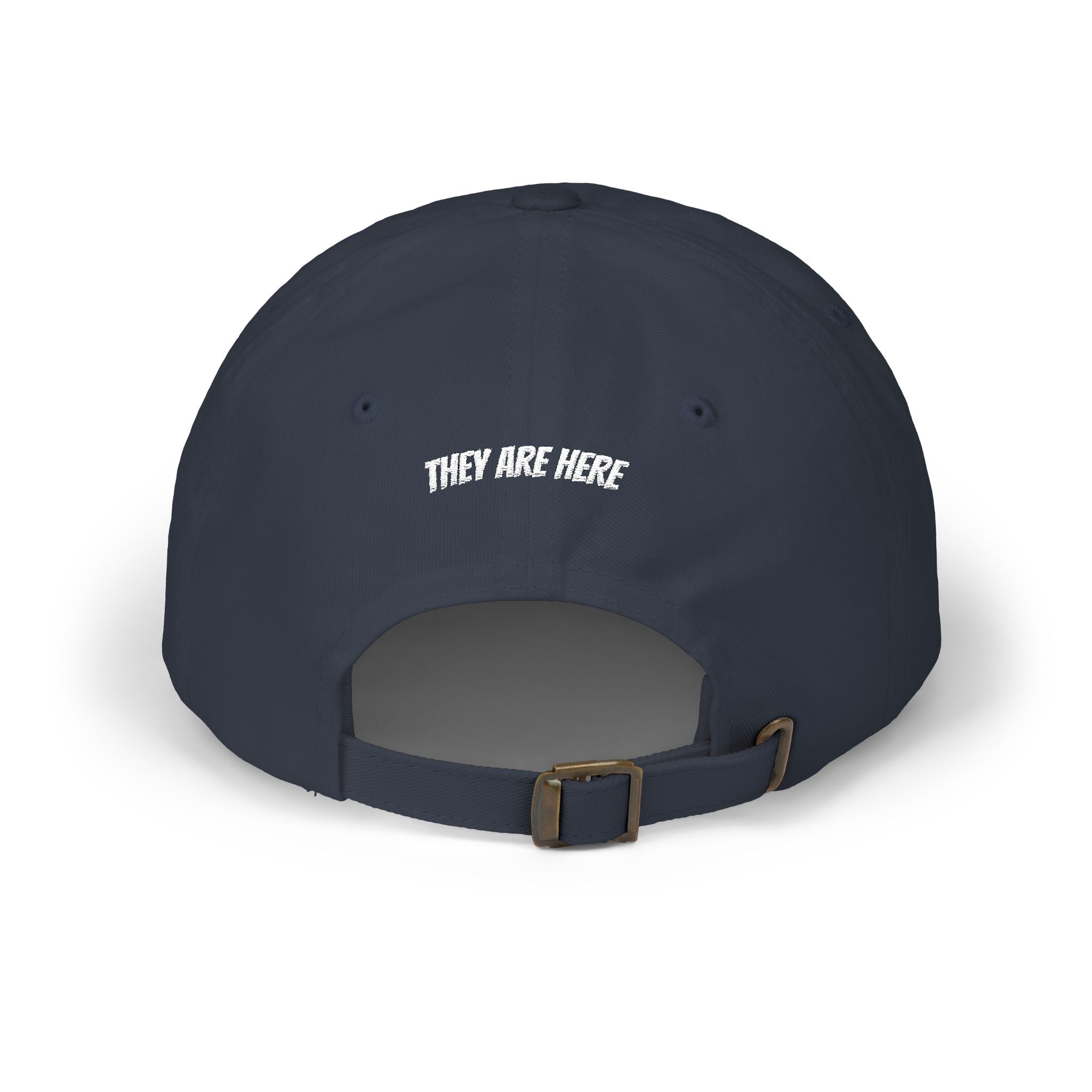 Alien "They Are Here." Dad Cap - Embroidered Baseball Hat dark