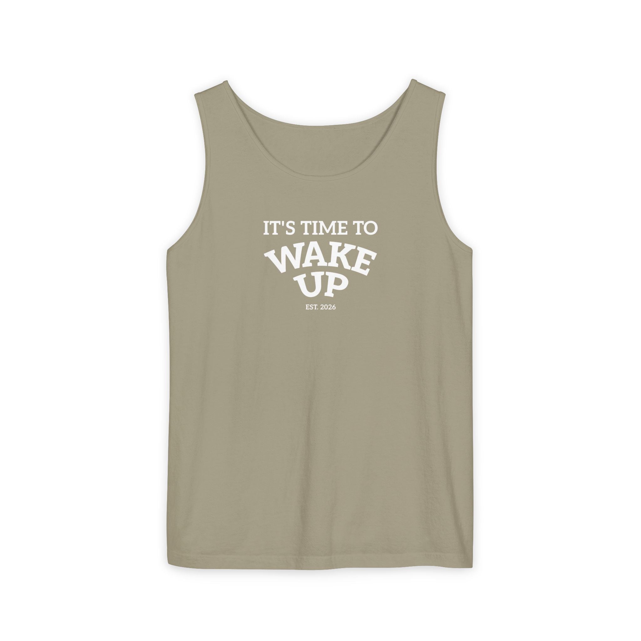 Wake Up Tank Top dark — Casual Graphic Tank