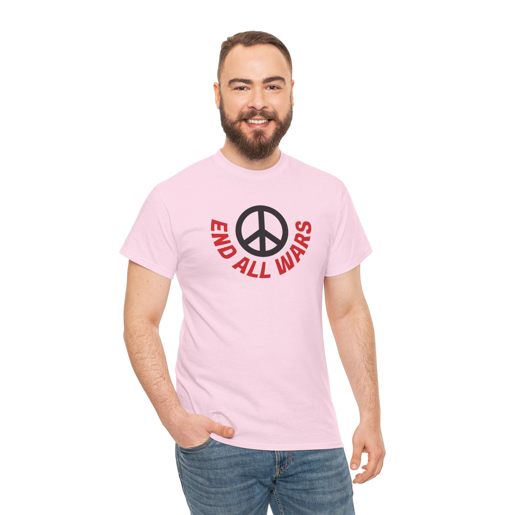 Peace Symbol T-Shirt — "End All Wars" Anti-War Graphic Tee