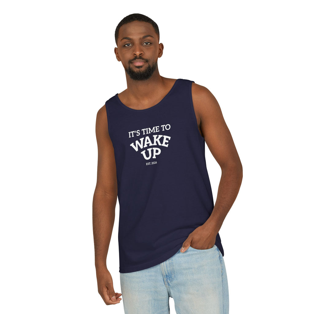 Wake Up Tank Top dark — Casual Graphic Tank