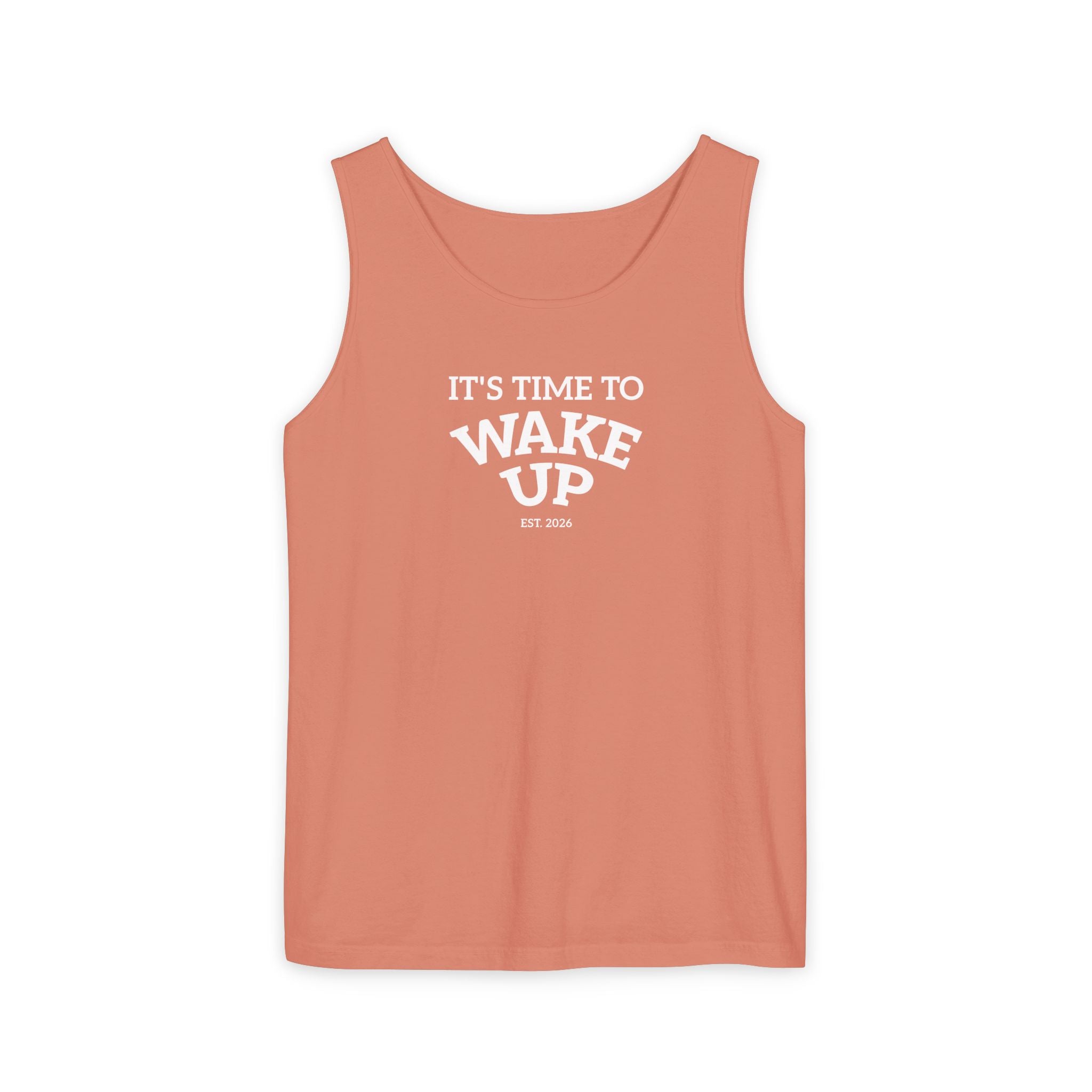 Wake Up Tank Top dark — Casual Graphic Tank