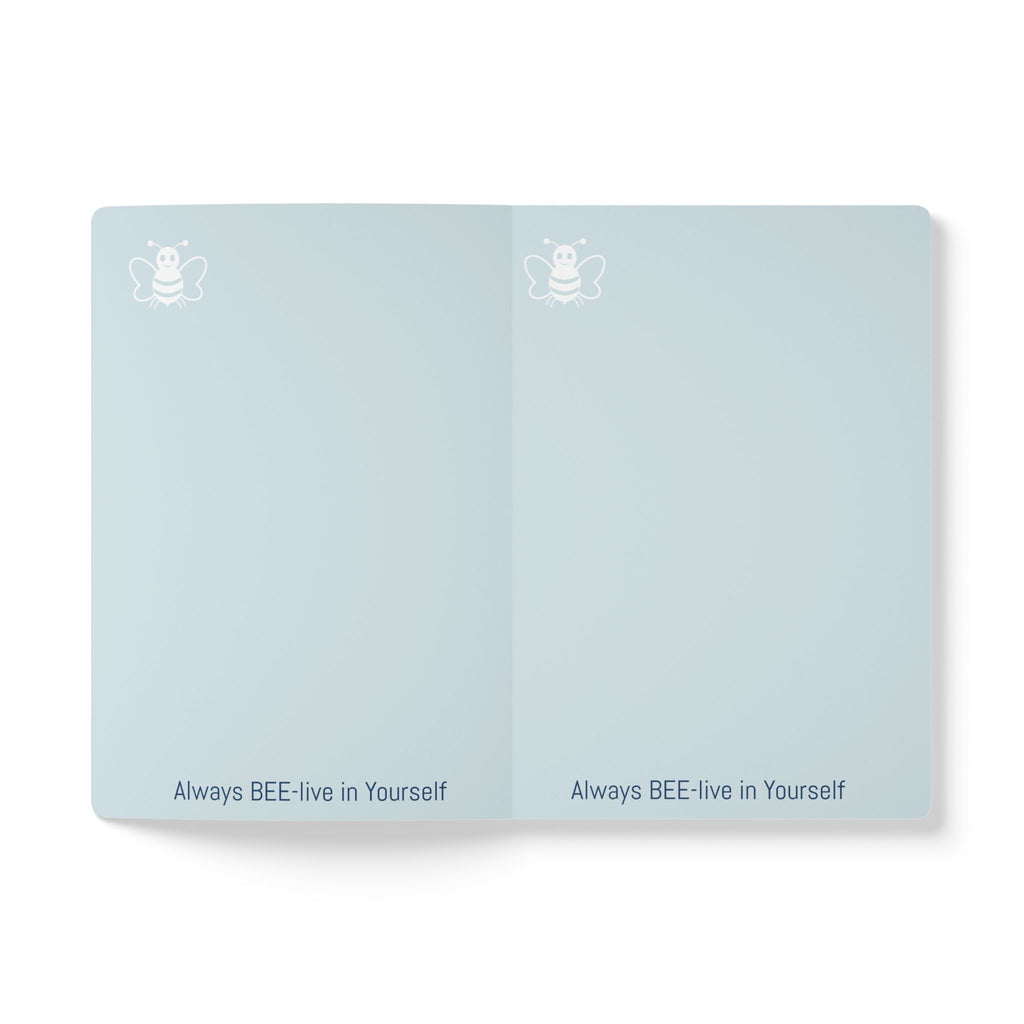 Personalized "Property of [Name]" Bee-lieve In Yourself Softcover Journal — Inspirational Notebook