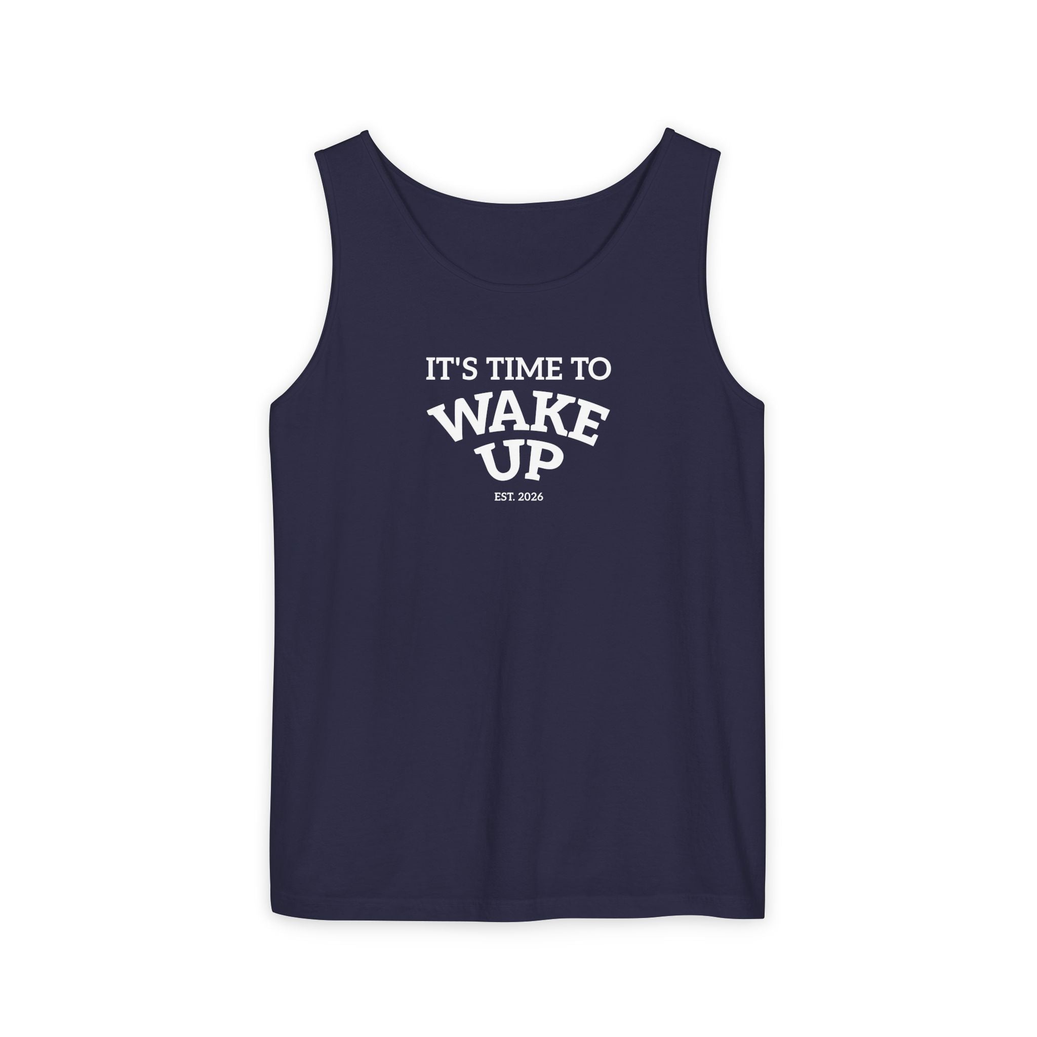 Wake Up Tank Top dark — Casual Graphic Tank