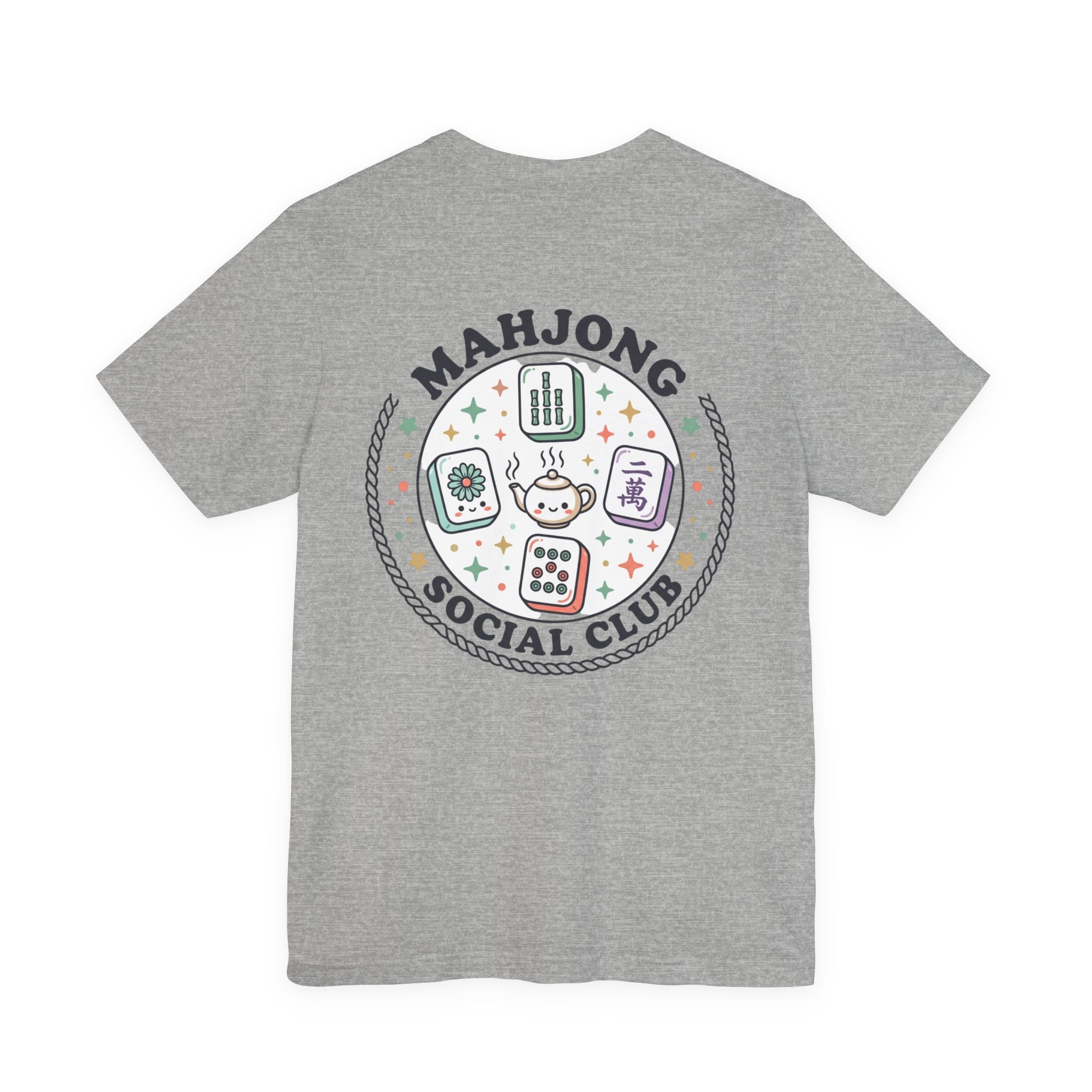 Mahjong Social Club Tee | tile-inspired, jade green pastel