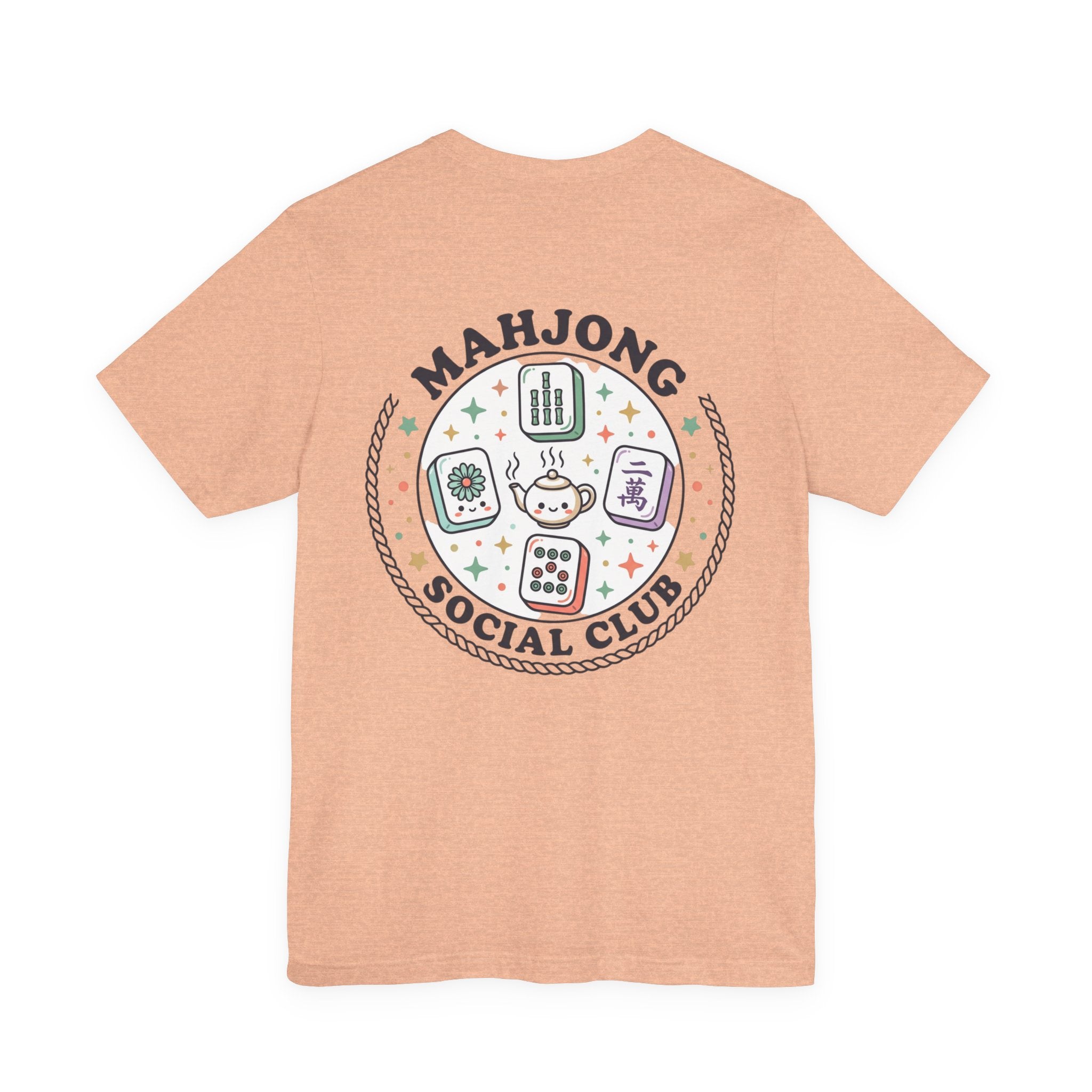 Mahjong Social Club Tee | tile-inspired, jade green pastel