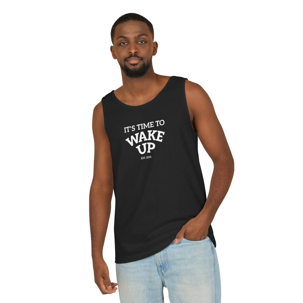 Wake Up Tank Top dark — Casual Graphic Tank