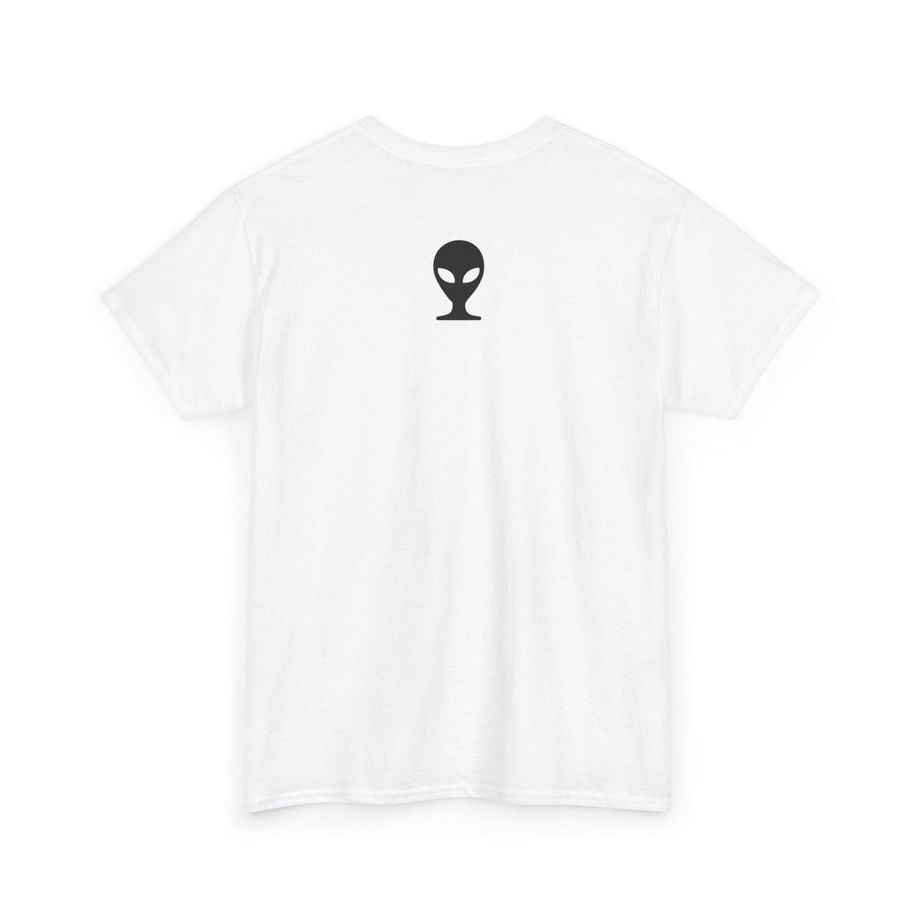 Alien Tee — Minimal "They Are Real" Vertical Graphic T-Shirt