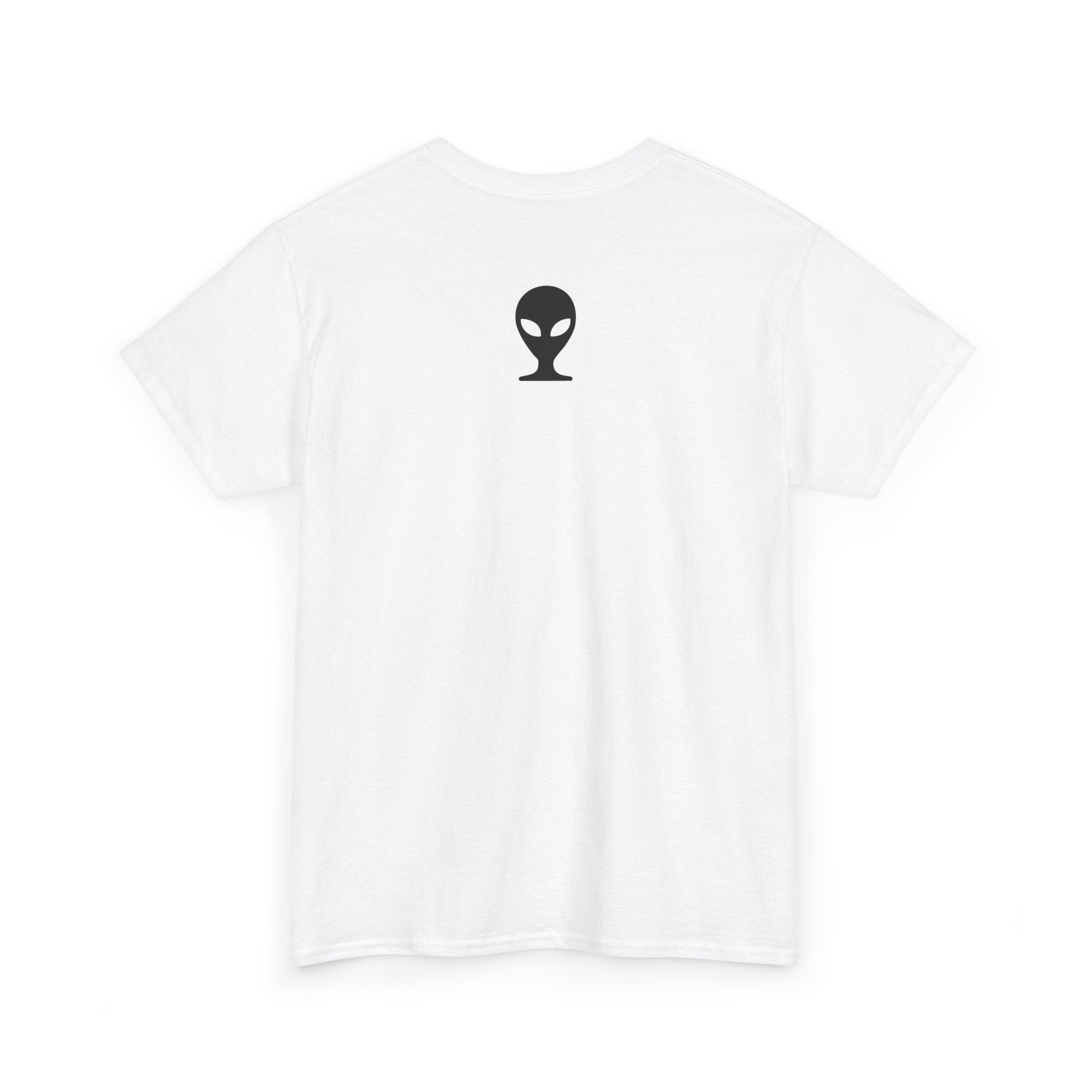 Alien Tee — Minimal "They Are Real" Vertical Graphic T-Shirt