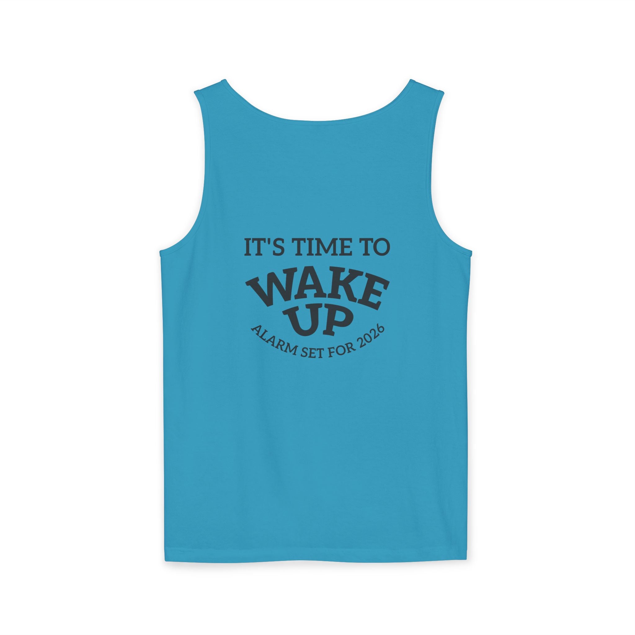 Wake Up Tank Top dark — Casual Graphic Tank