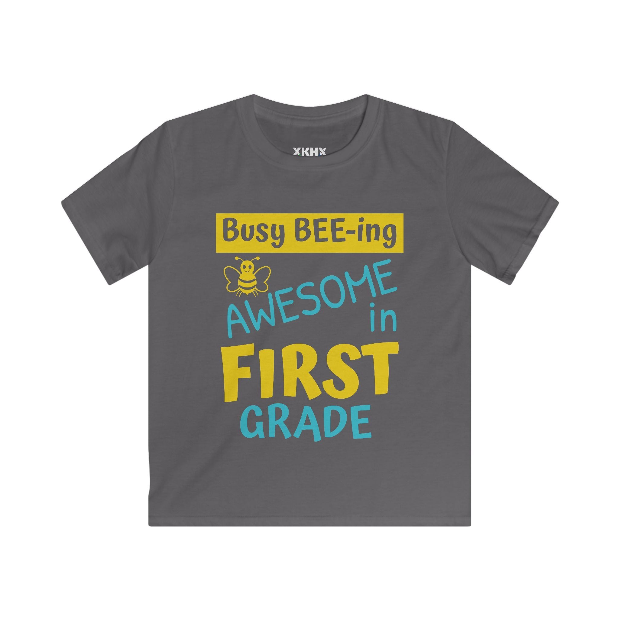 Personalizable "Busy BEE-ing Awesome in [XX] Grade" Kids Tee