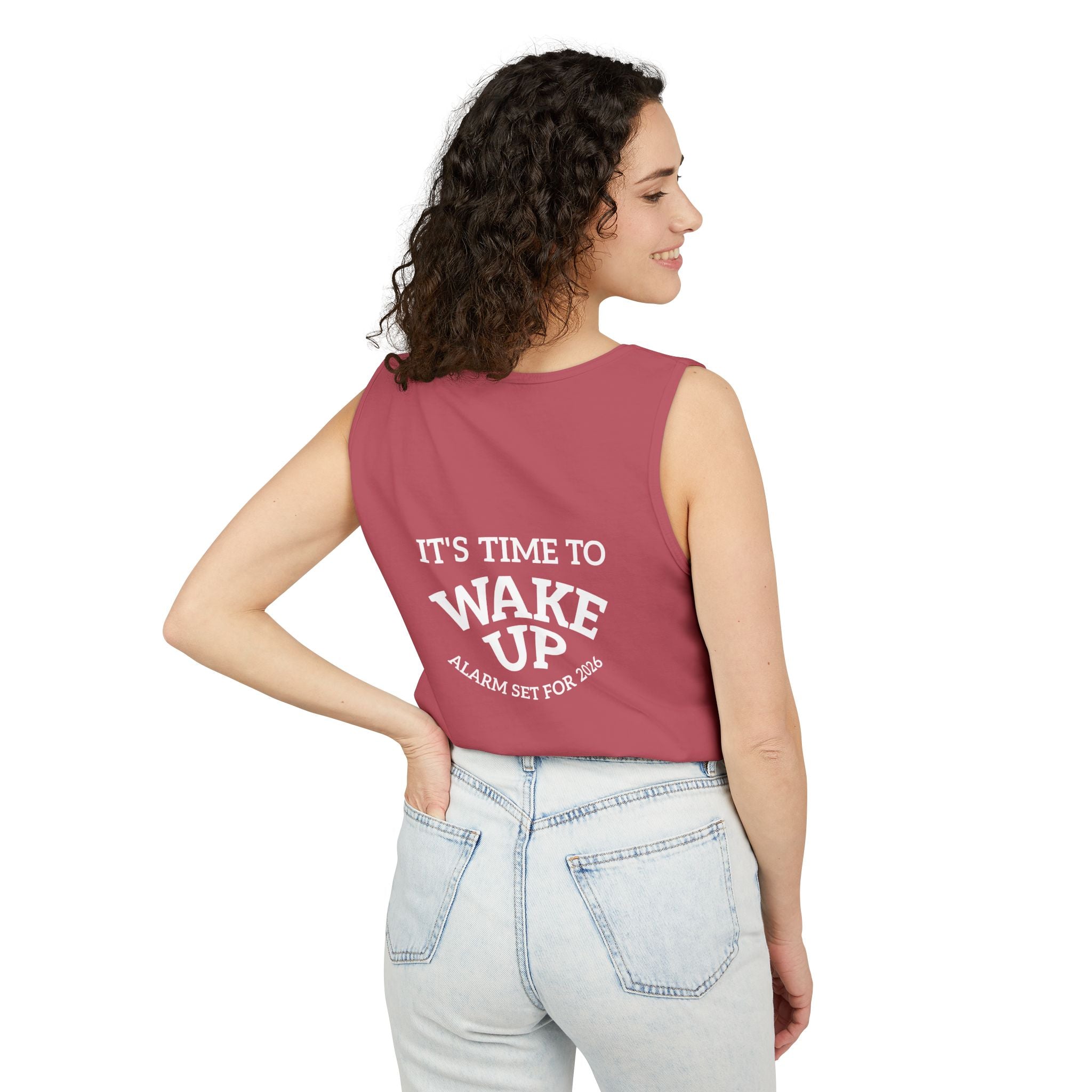 Wake Up Tank Top dark — Casual Graphic Tank
