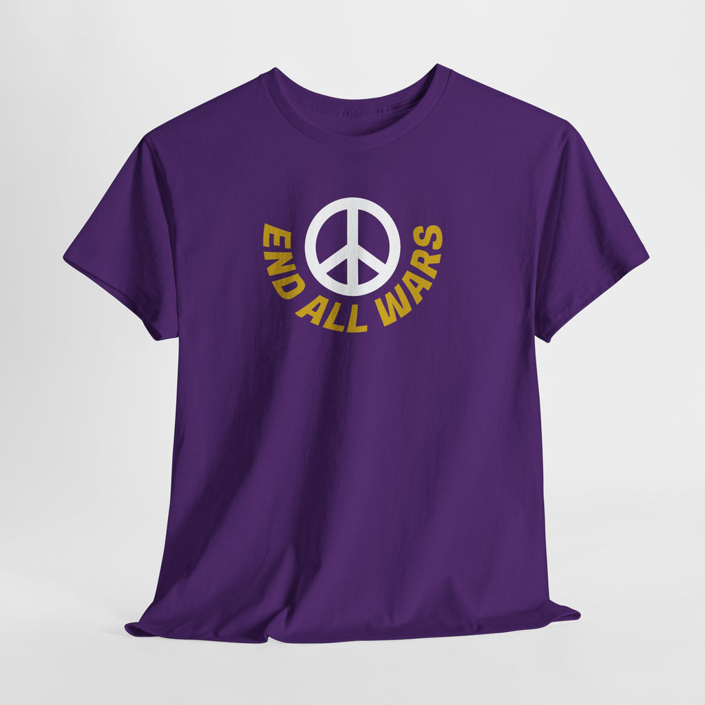 Peace Symbol T-Shirt — "End All Wars" Anti-War Graphic Tee