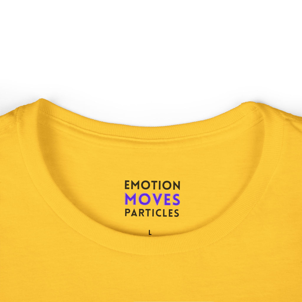 Emotion Moves Particles Tee — Women's Inspirational Graphic T‑Shirt
