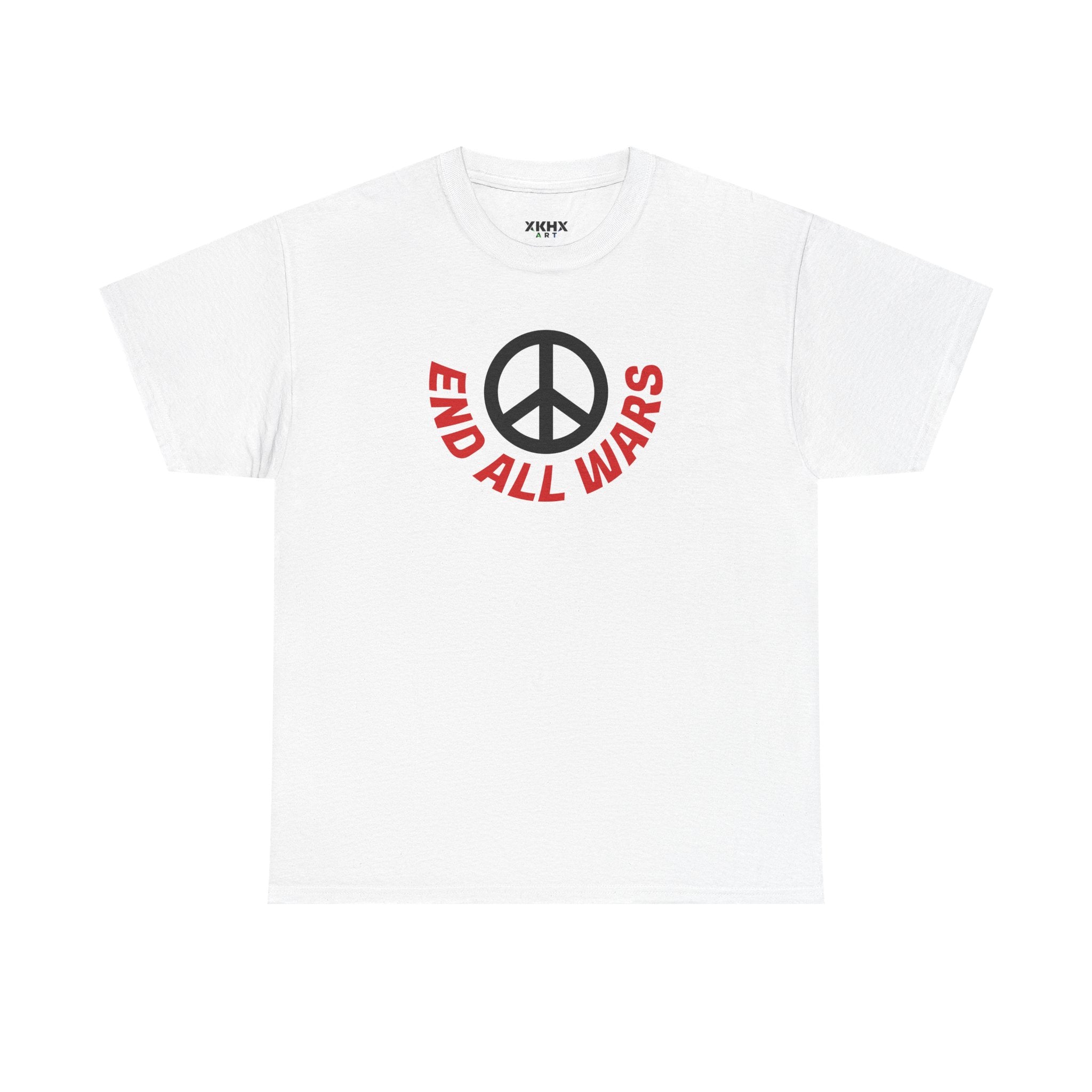 Peace Symbol T-Shirt — "End All Wars" Anti-War Graphic Tee