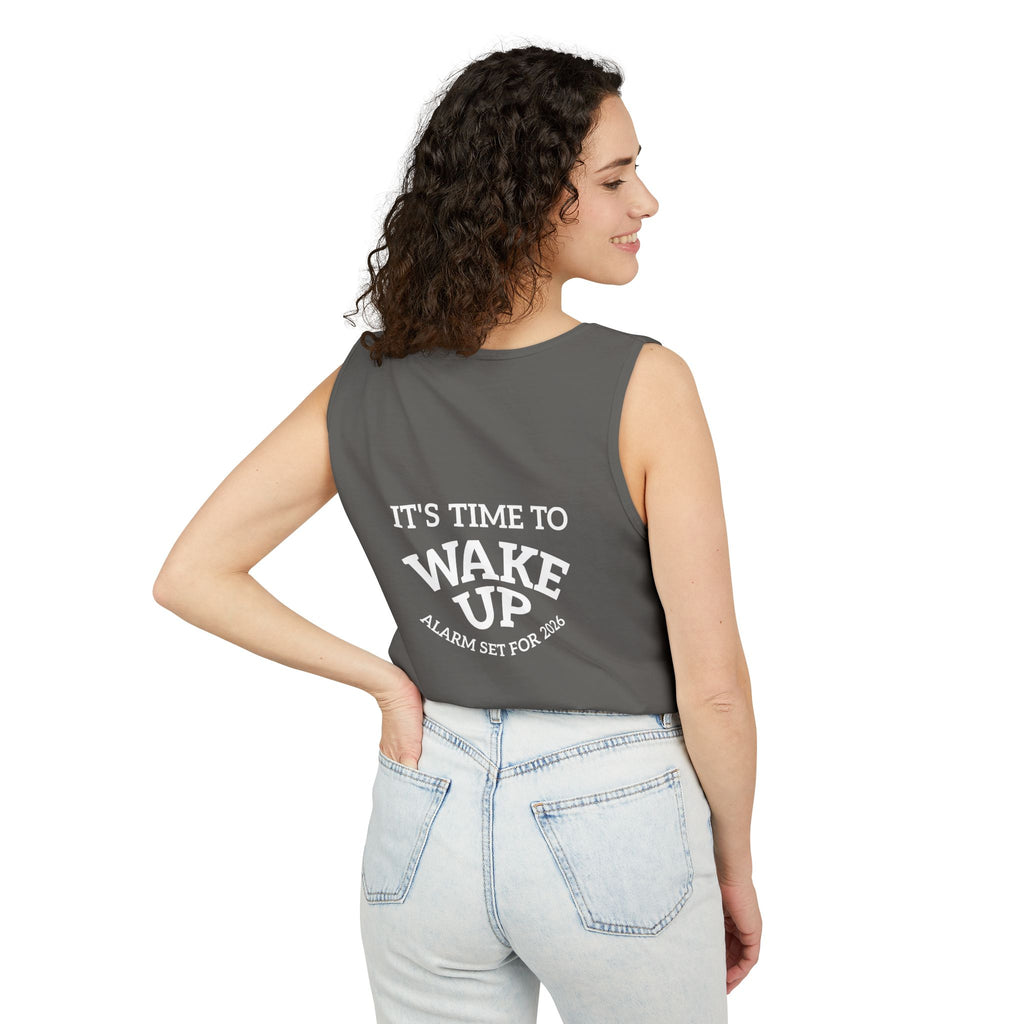 Wake Up Tank Top dark — Casual Graphic Tank