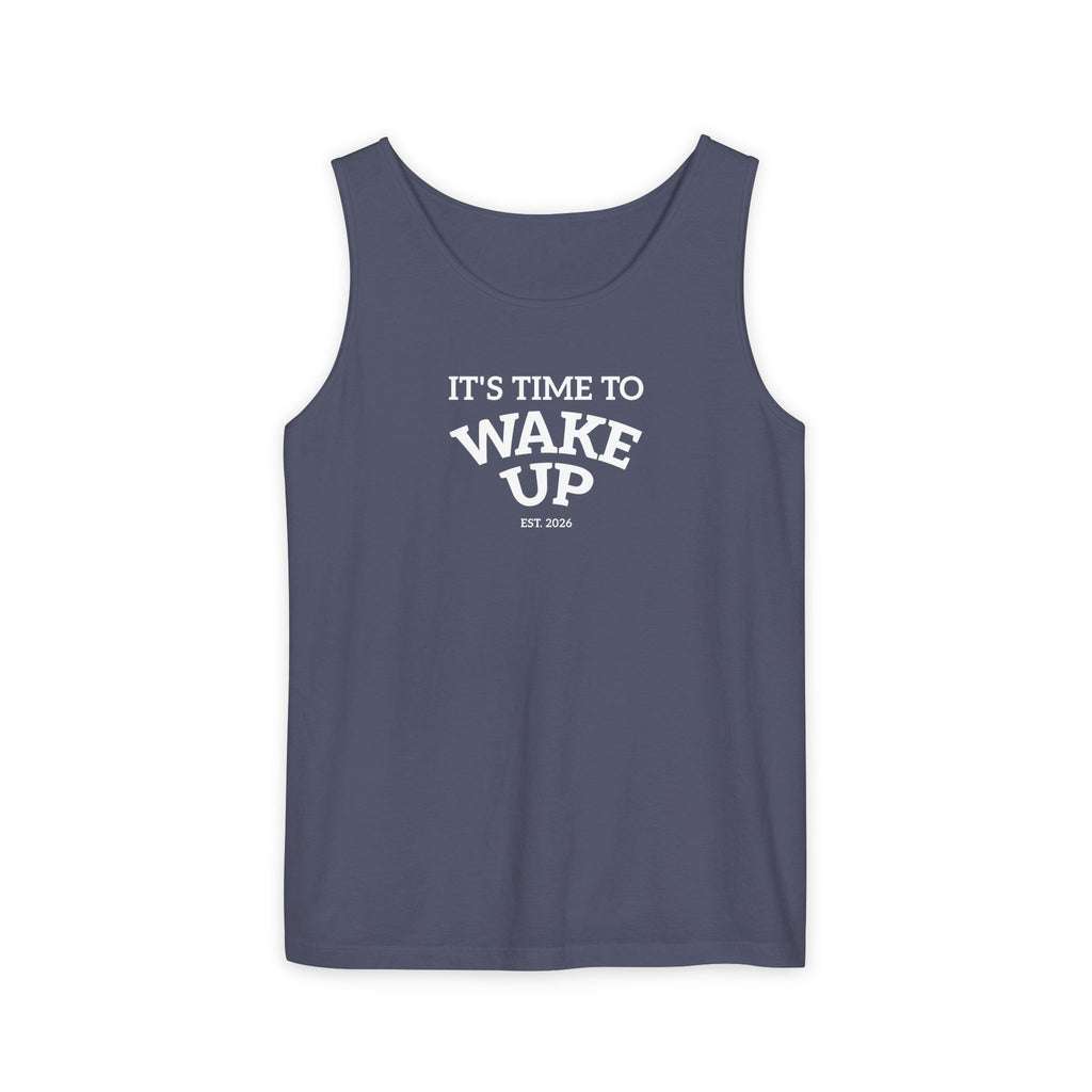 Wake Up Tank Top dark — Casual Graphic Tank