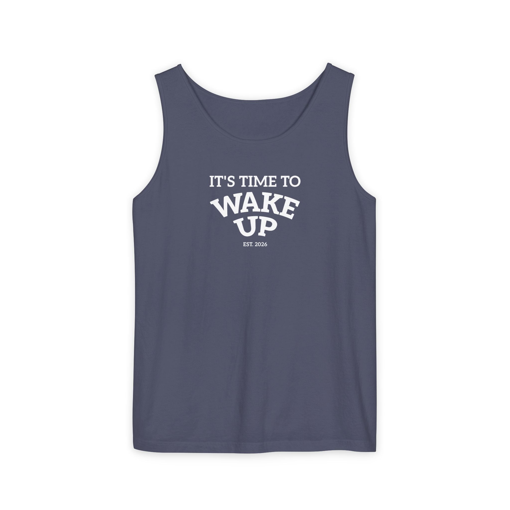 Wake Up Tank Top dark — Casual Graphic Tank