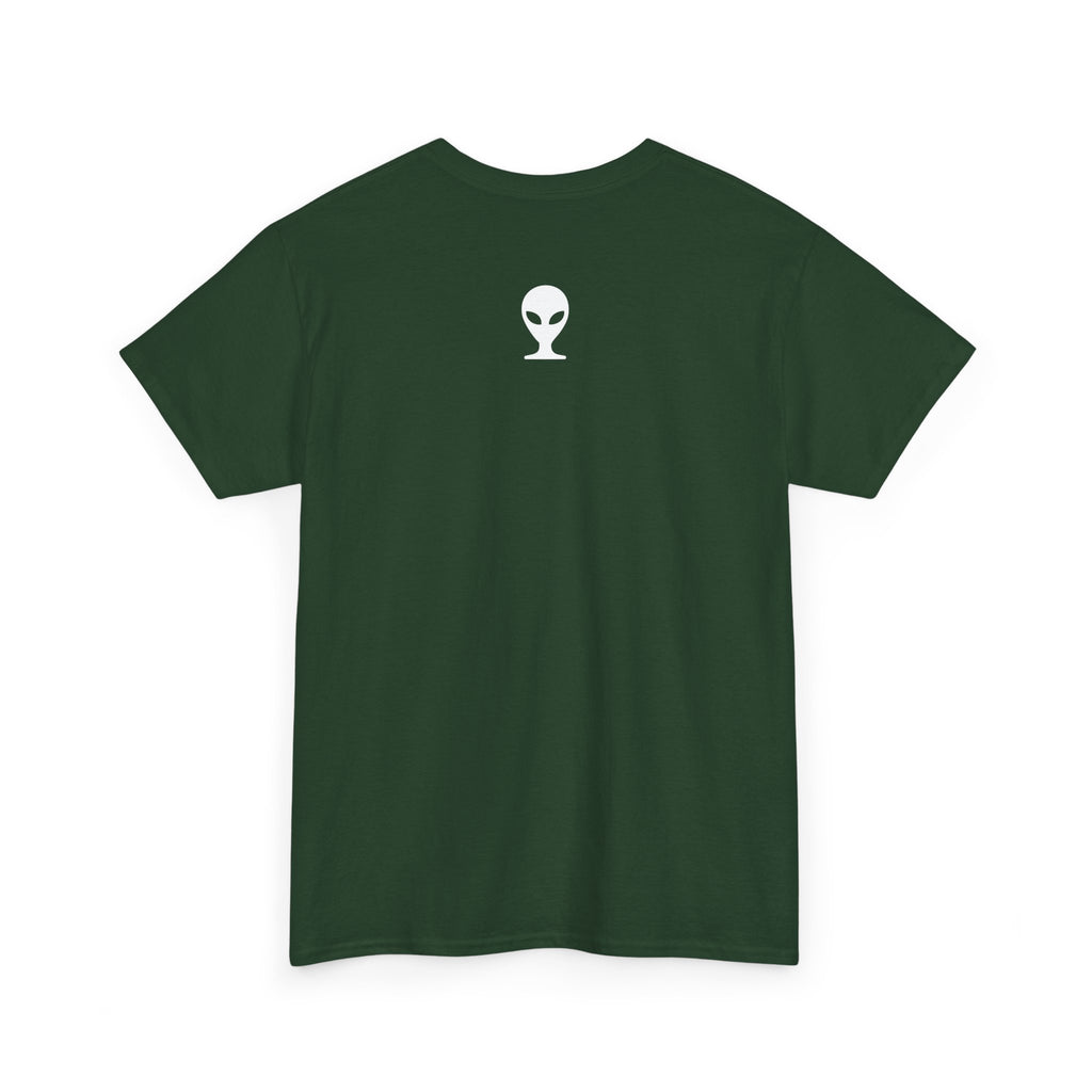 Alien Tee — Minimal "They Are Real" Vertical Graphic T-Shirt dark