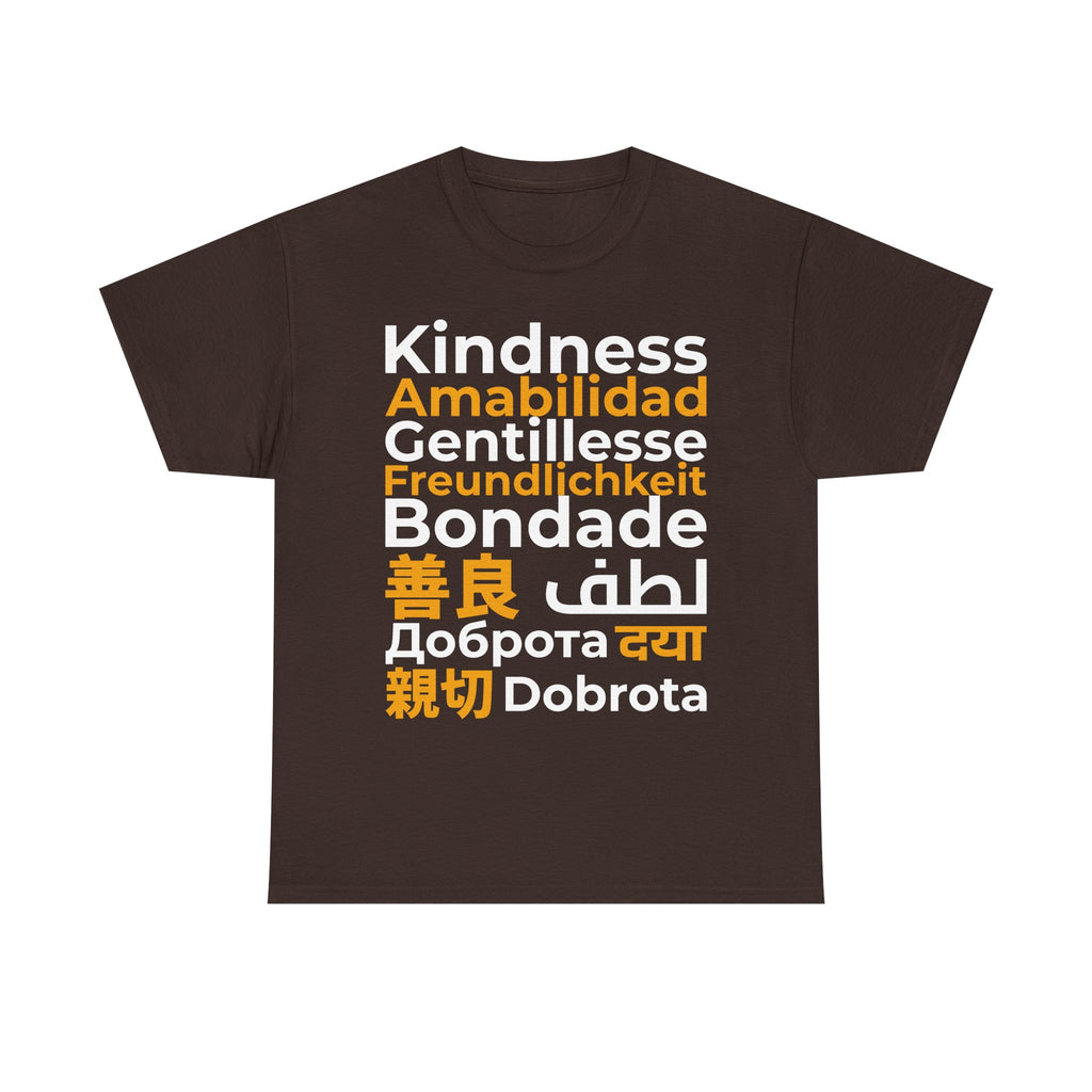 Kindness Multilingual Tee — "Kindness" in World Languages Tee