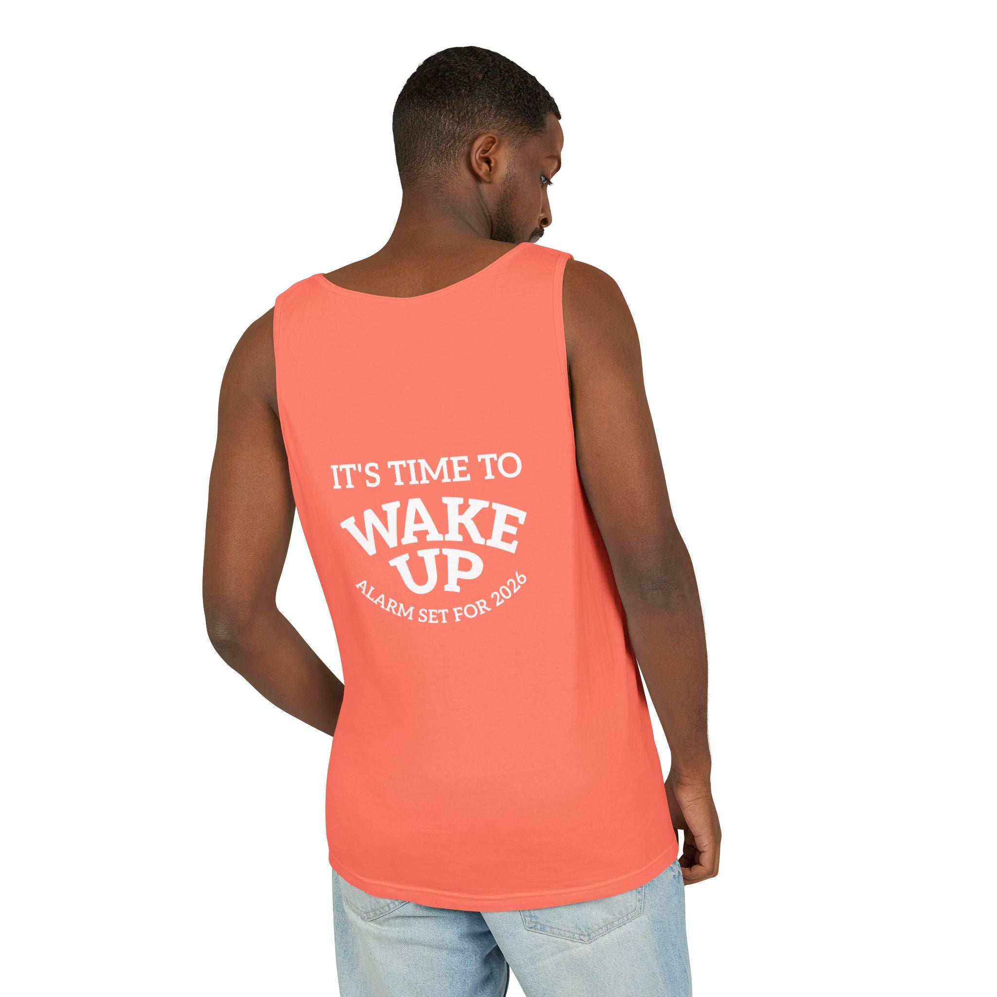 Wake Up Tank Top dark — Casual Graphic Tank