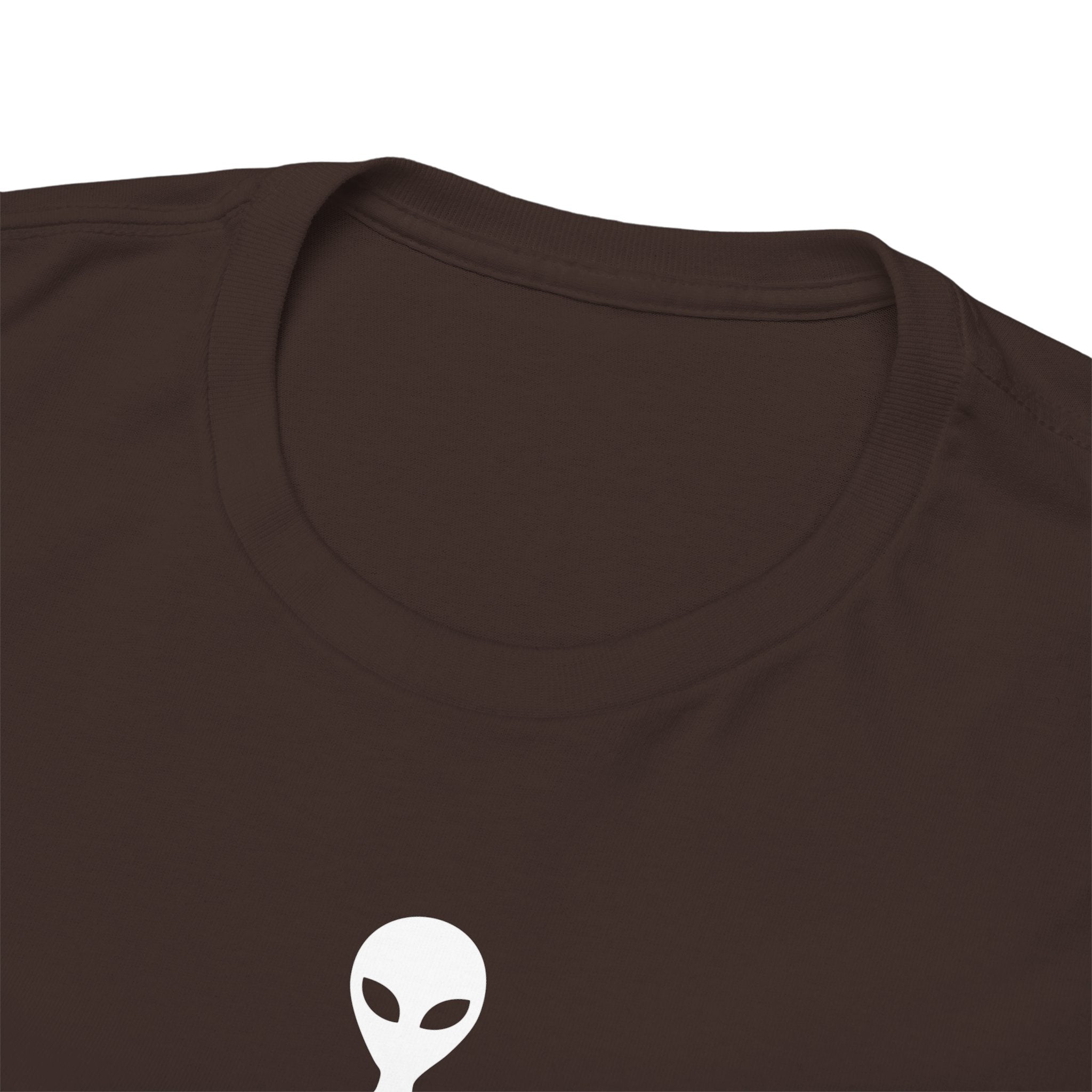 Alien Tee — Minimal "They Are Real" Vertical Graphic T-Shirt dark