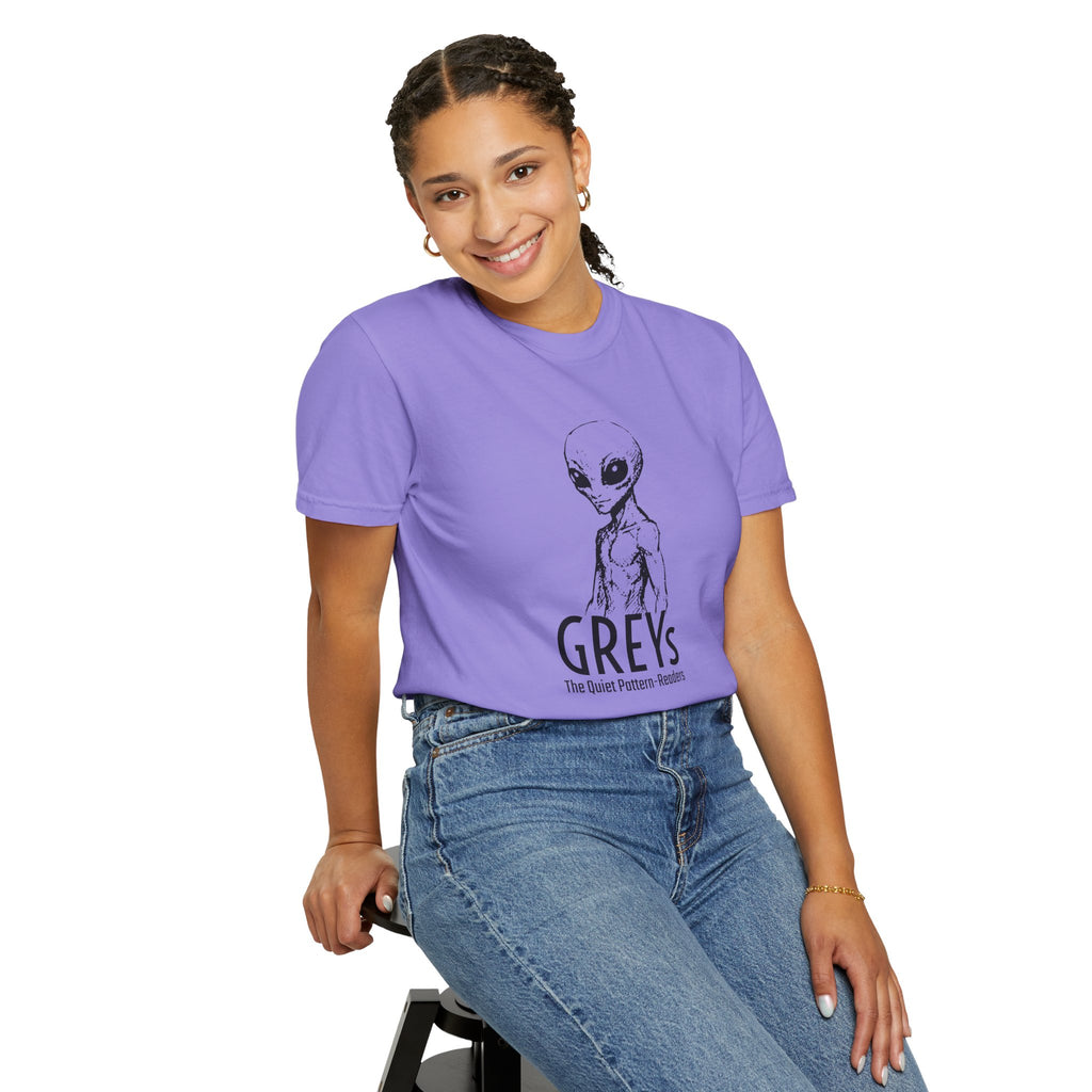 Alien Greys Graphic T-Shirt — "The Quiet Partners" Illustrated Tee