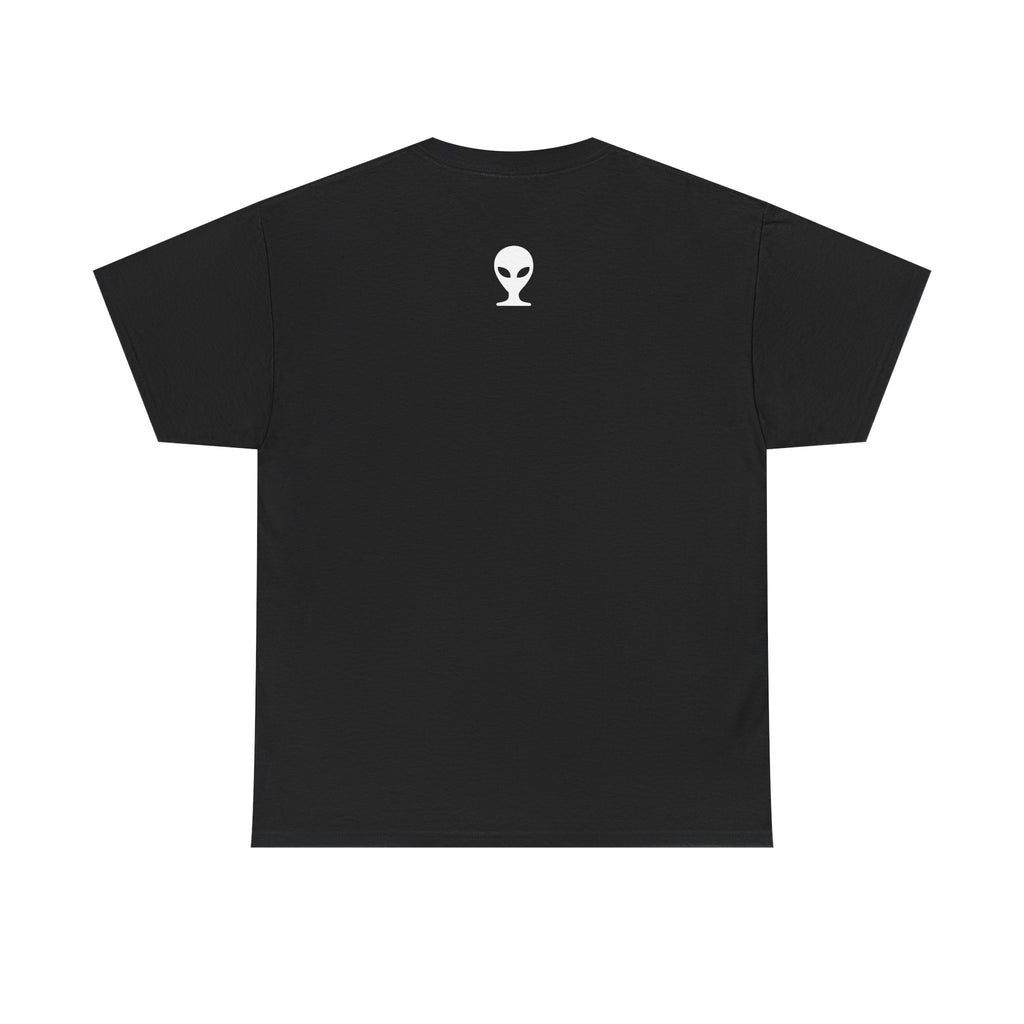 Alien Tee — Minimal "They Are Real" Vertical Graphic T-Shirt dark