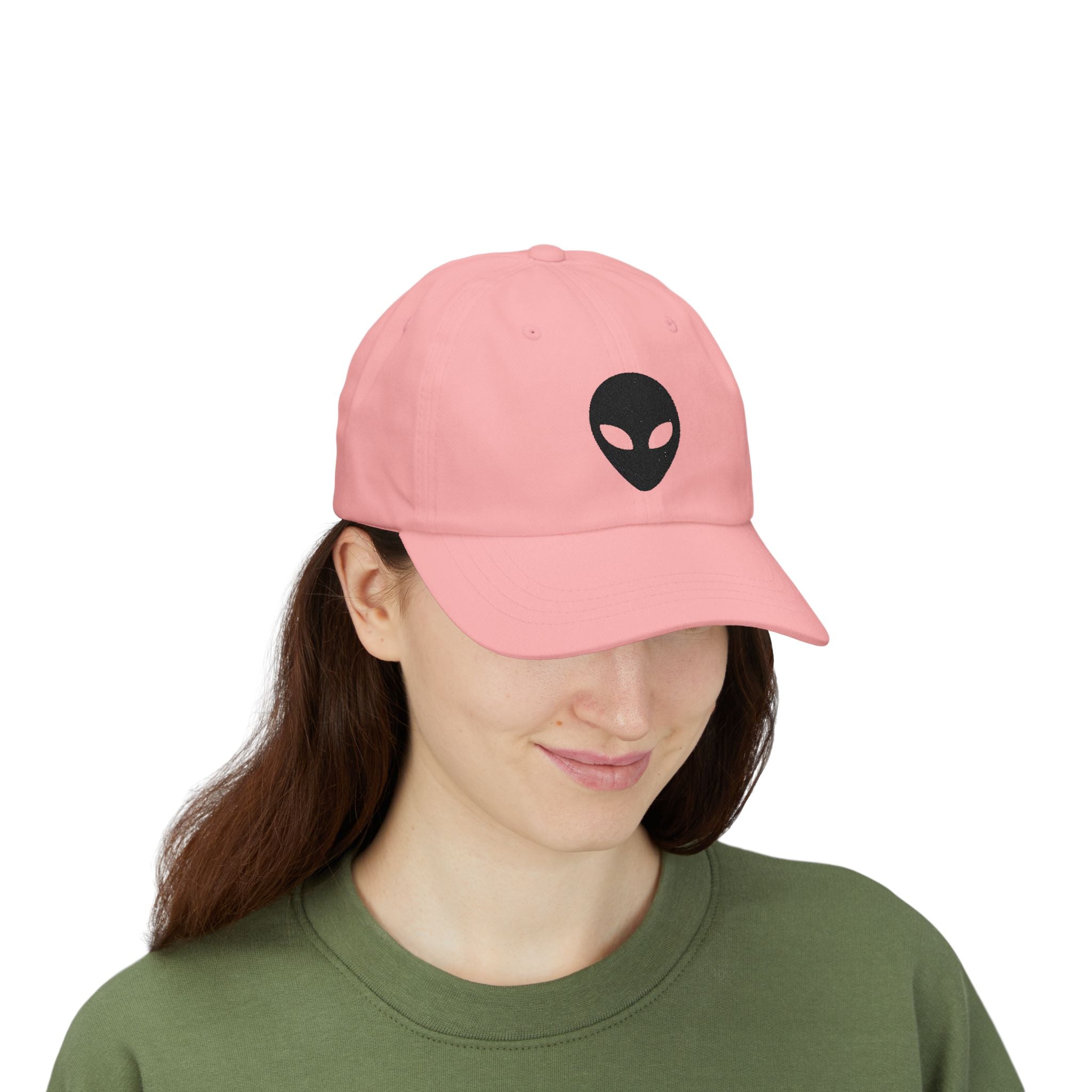 Alien "They Are Here." Dad Cap - Embroidered Baseball Hat light
