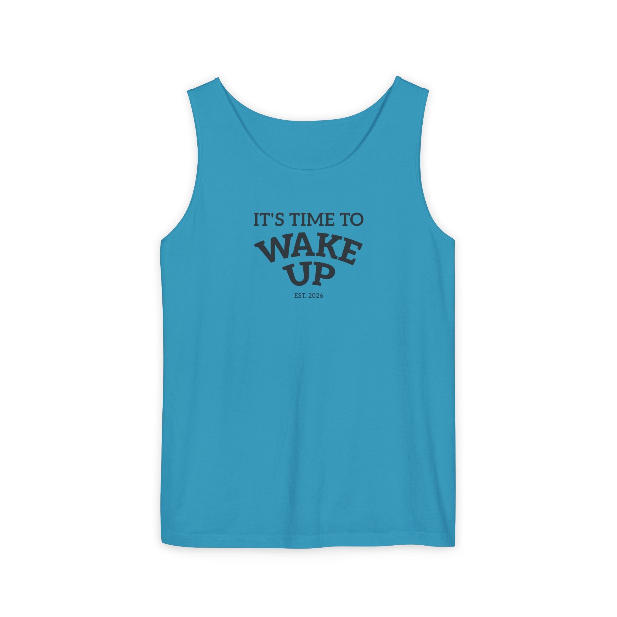 Wake Up Tank Top dark — Casual Graphic Tank