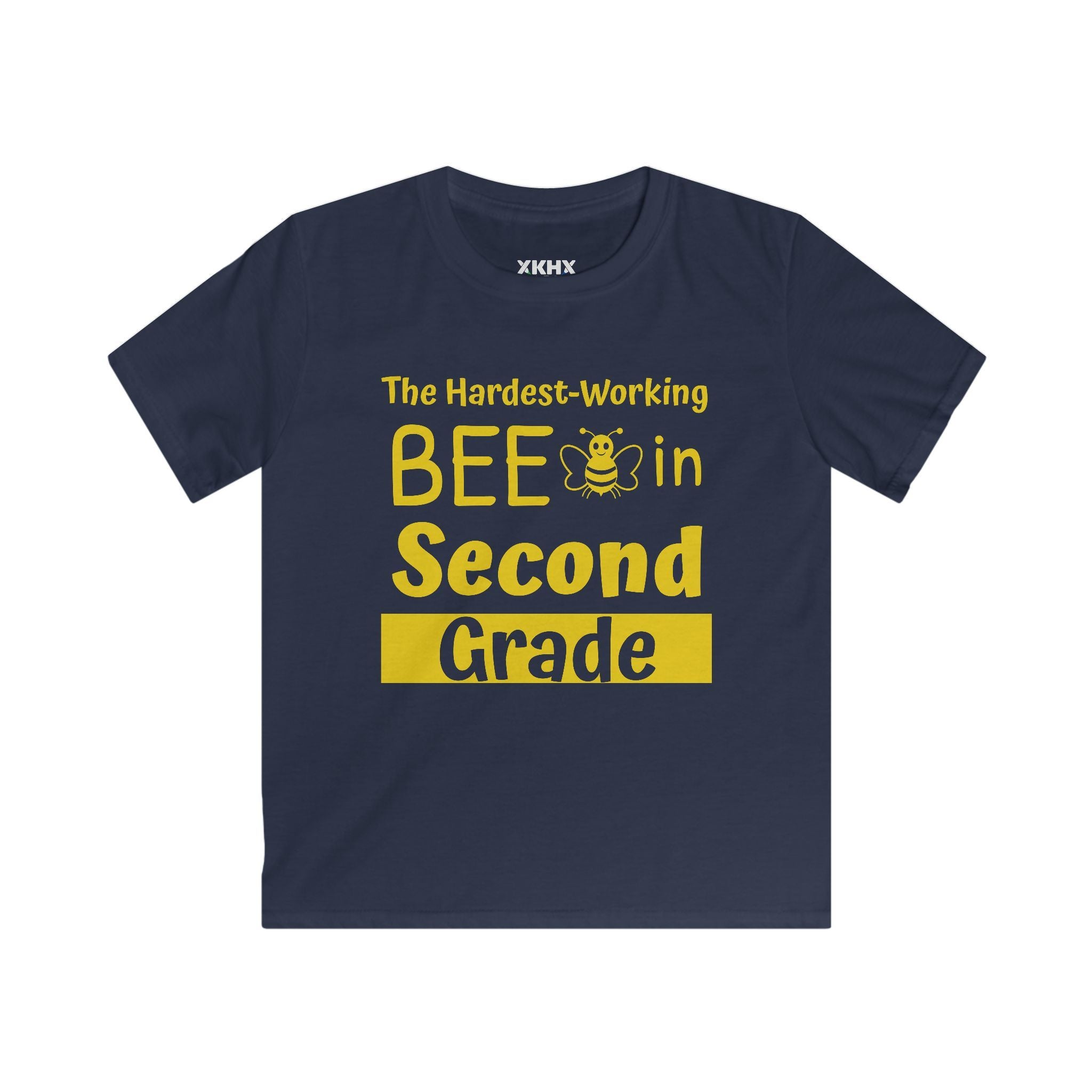 Personalized [XX] Grade Bee T-Shirt — "The Hardest-Working Bee in [XX] Grade" Kids Tee