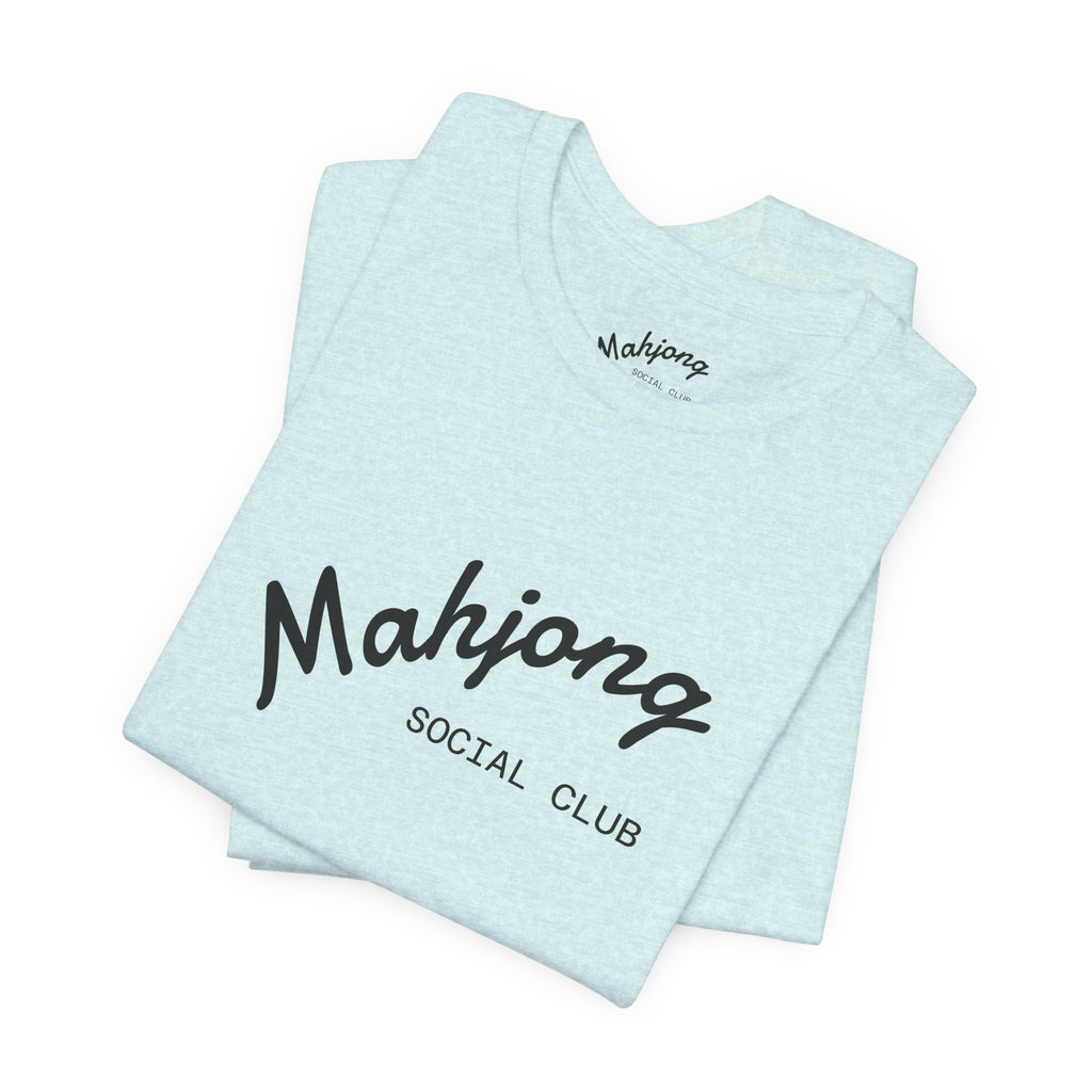 Mahjong Social Club Tee | tile-inspired, jade green pastel