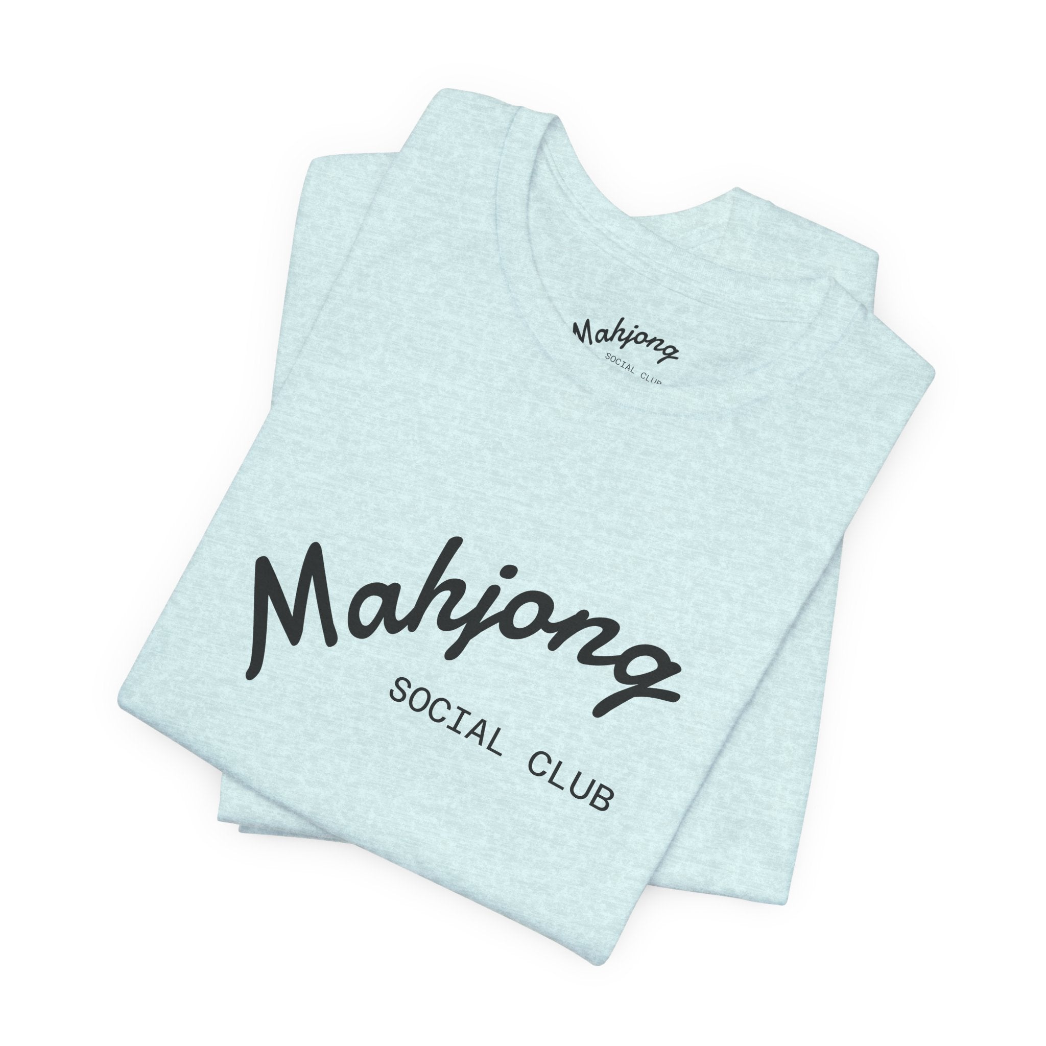 Mahjong Social Club Tee | tile-inspired, jade green pastel