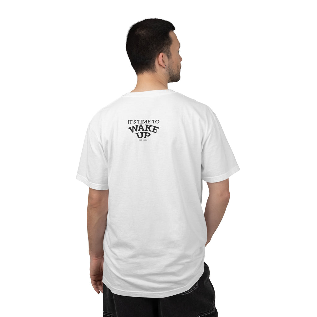 Wake Up Graphic T-Shirt — "It's Time to Wake Up" Casual Tee