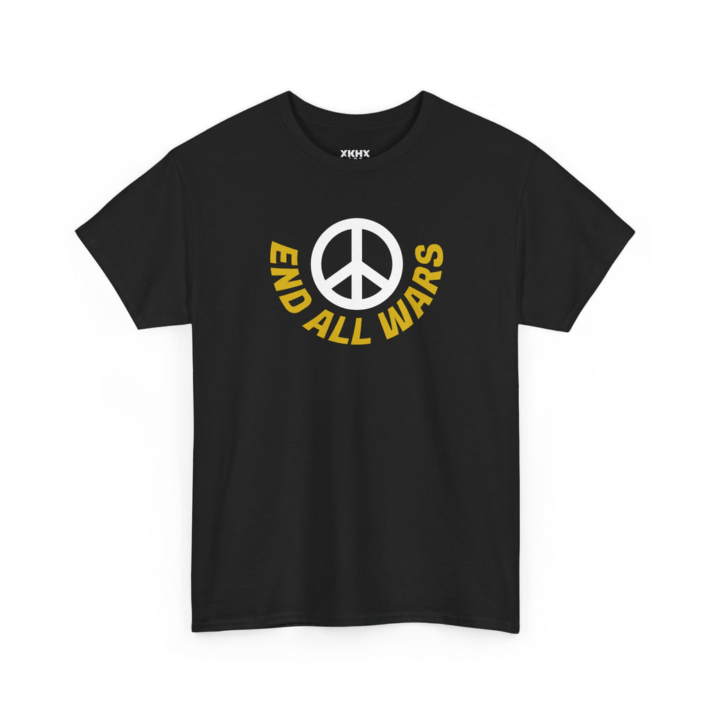 Peace Symbol T-Shirt — "End All Wars" Anti-War Graphic Tee