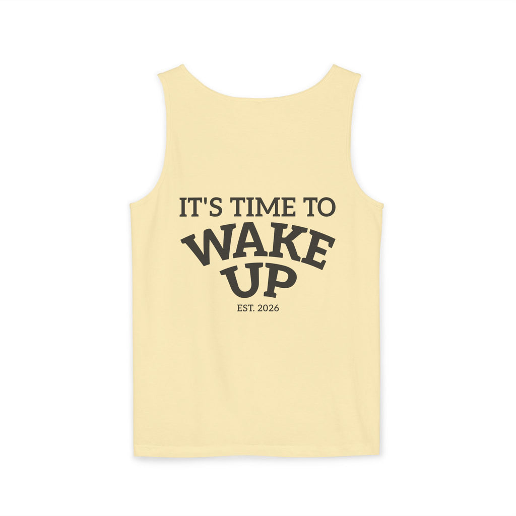 Wake Up Tank Top — Casual Graphic Tank