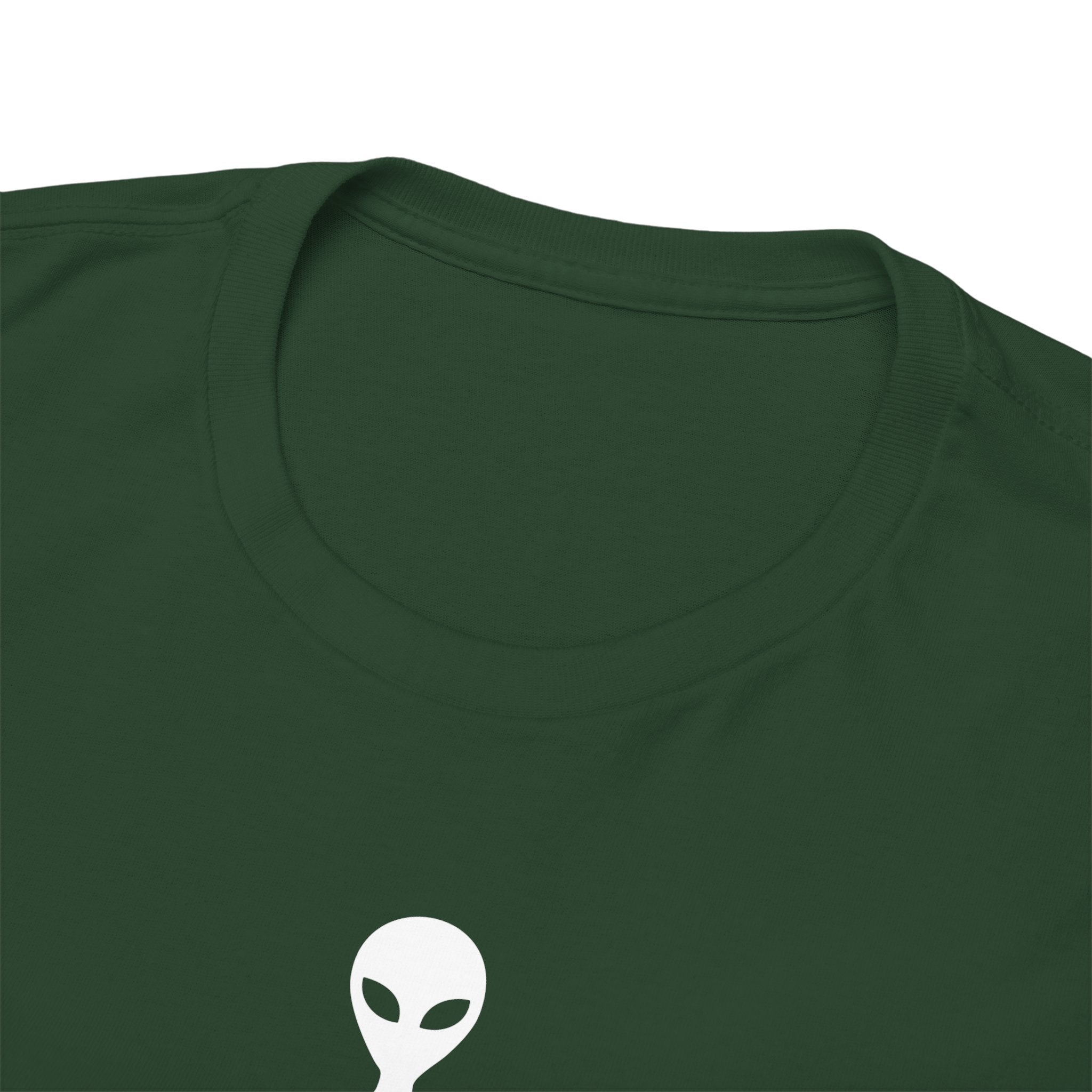 Alien Tee — Minimal "They Are Real" Vertical Graphic T-Shirt dark