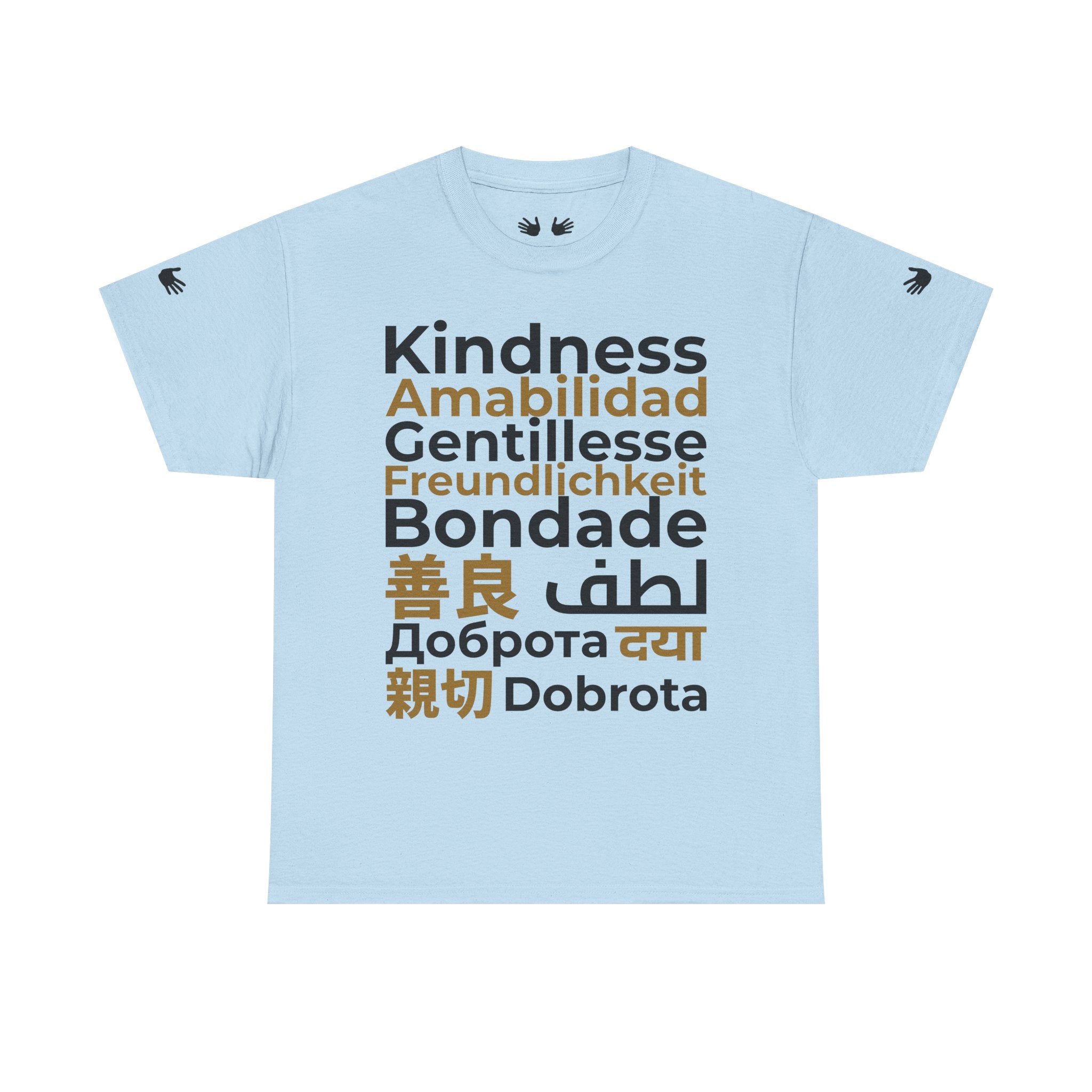 Kindness Multilingual Tee — "Kindness" in World Languages