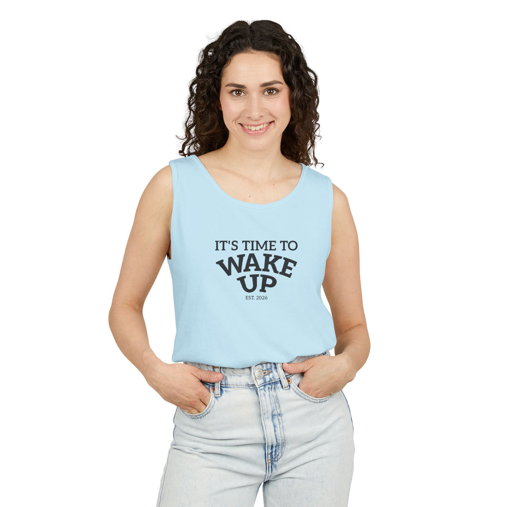 Wake Up Tank Top — Casual Graphic Tank