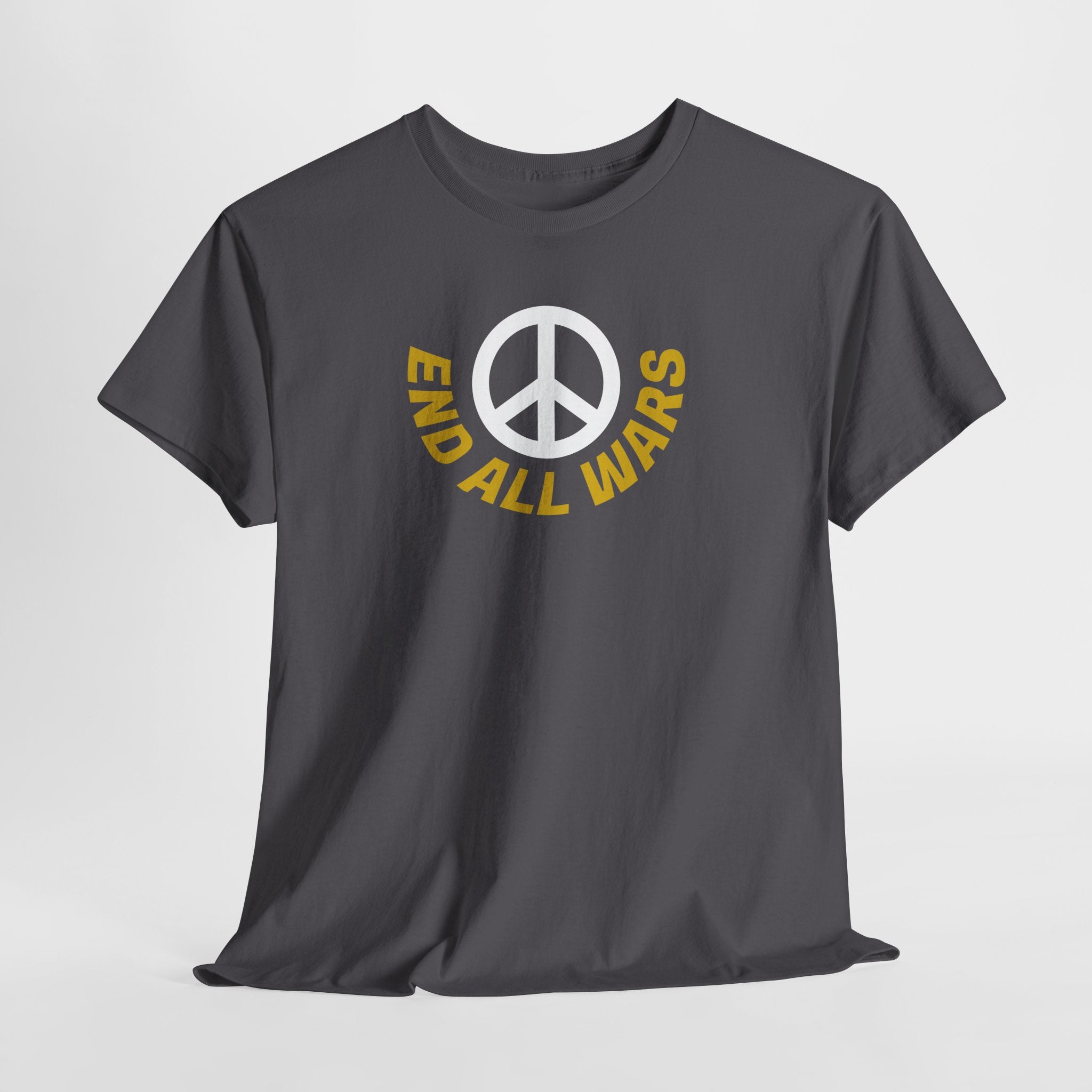 Peace Symbol T-Shirt — "End All Wars" Anti-War Graphic Tee