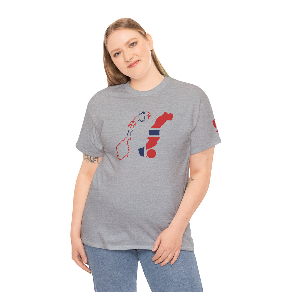 Haaland Norway Map Flag T‑Shirt — Scandinavian Pride Tee with Number 9