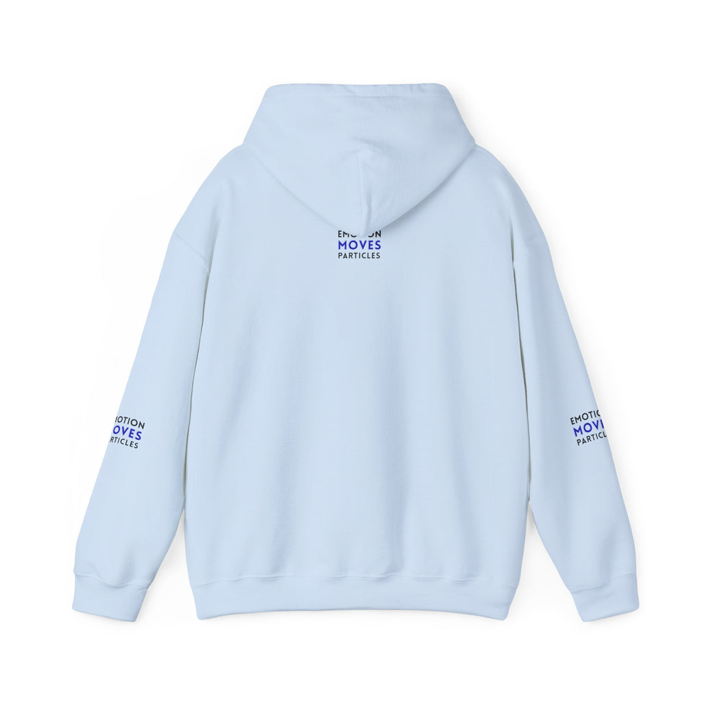 Emotion Moves Particles Hoodie — Inspirational Graphic Pullover