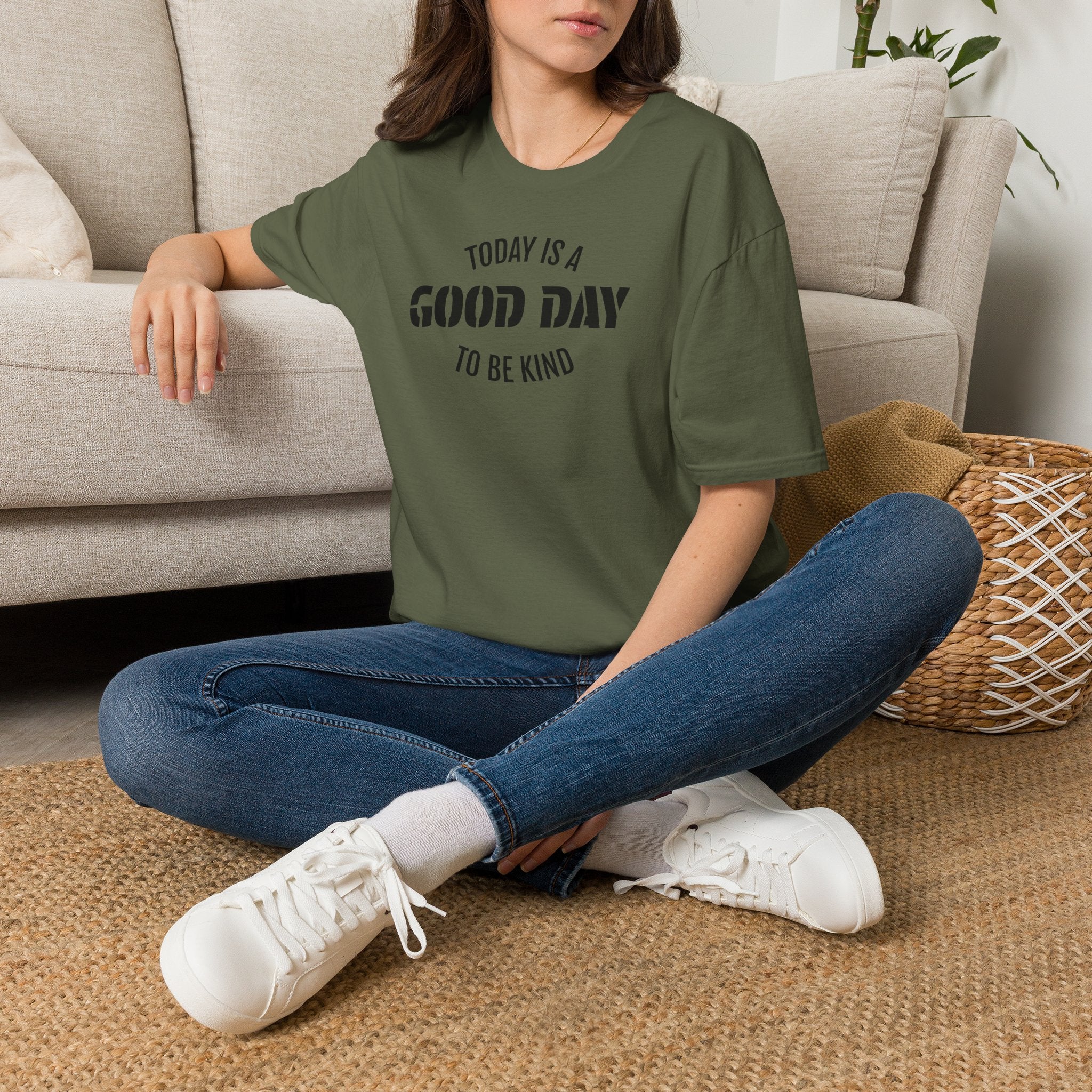 Kindness T-Shirt — "Today Is a Good Day to Be Kind" Positive Message Tee
