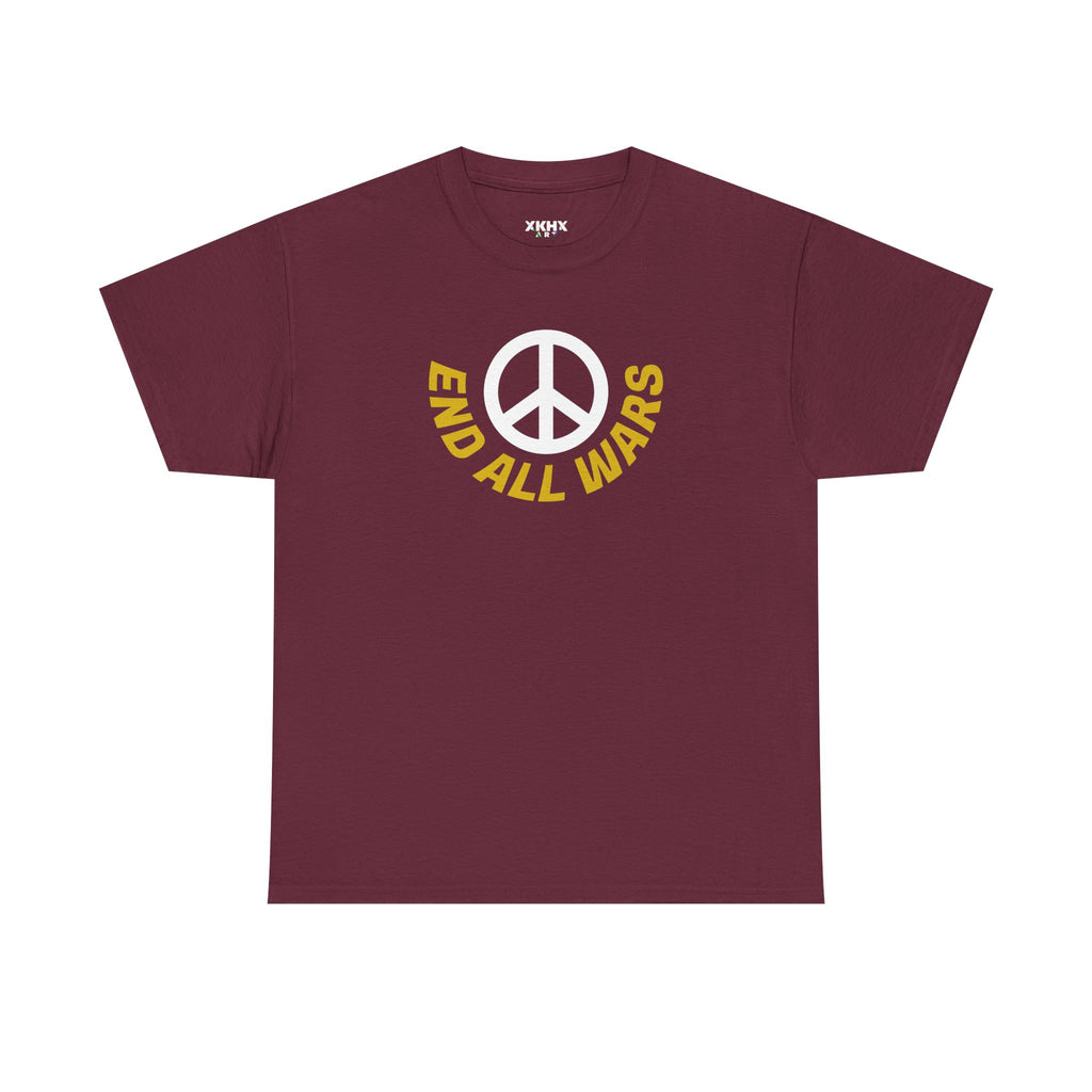Peace Symbol T-Shirt — "End All Wars" Anti-War Graphic Tee