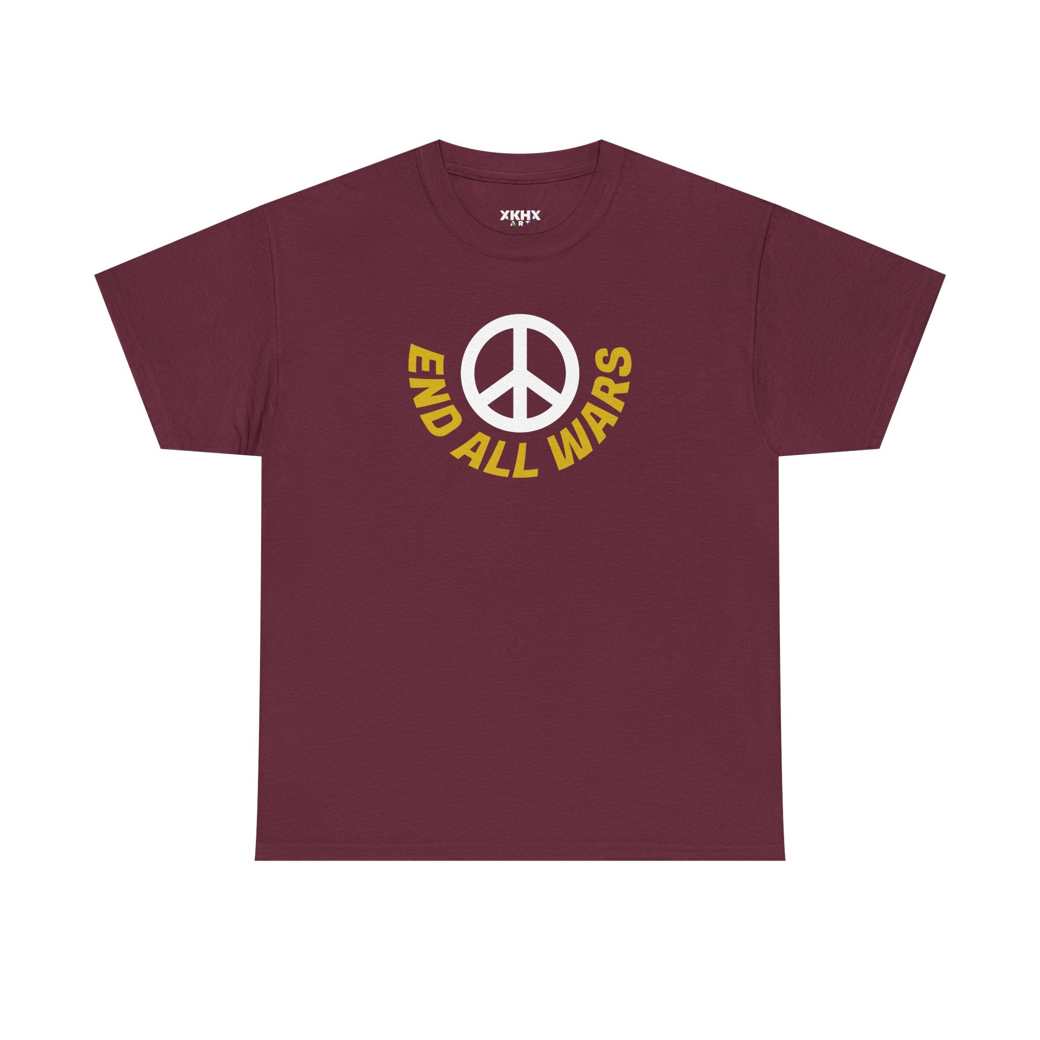 Peace Symbol T-Shirt — "End All Wars" Anti-War Graphic Tee