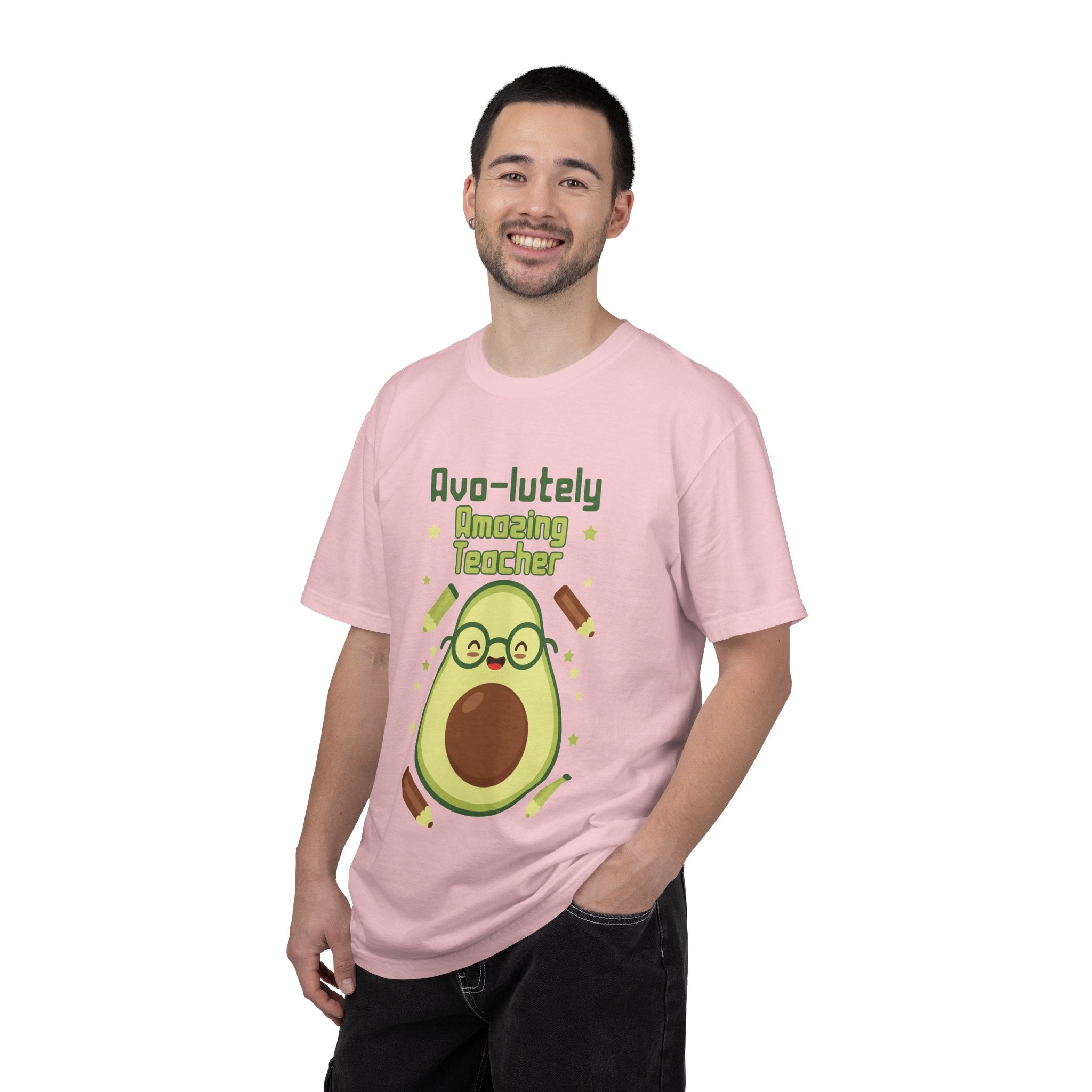 Personalizable "Avo-lutely Amazing Teacher" T-Shirt — Cute Avocado [XX] Grade Teacher Tee
